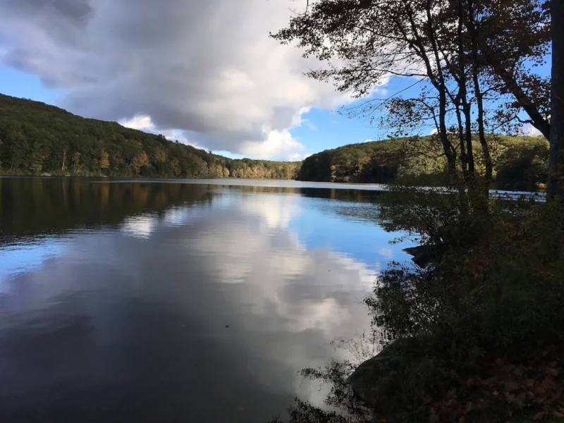 For the group arriving to camp earliest, there were some stunning views of the lake