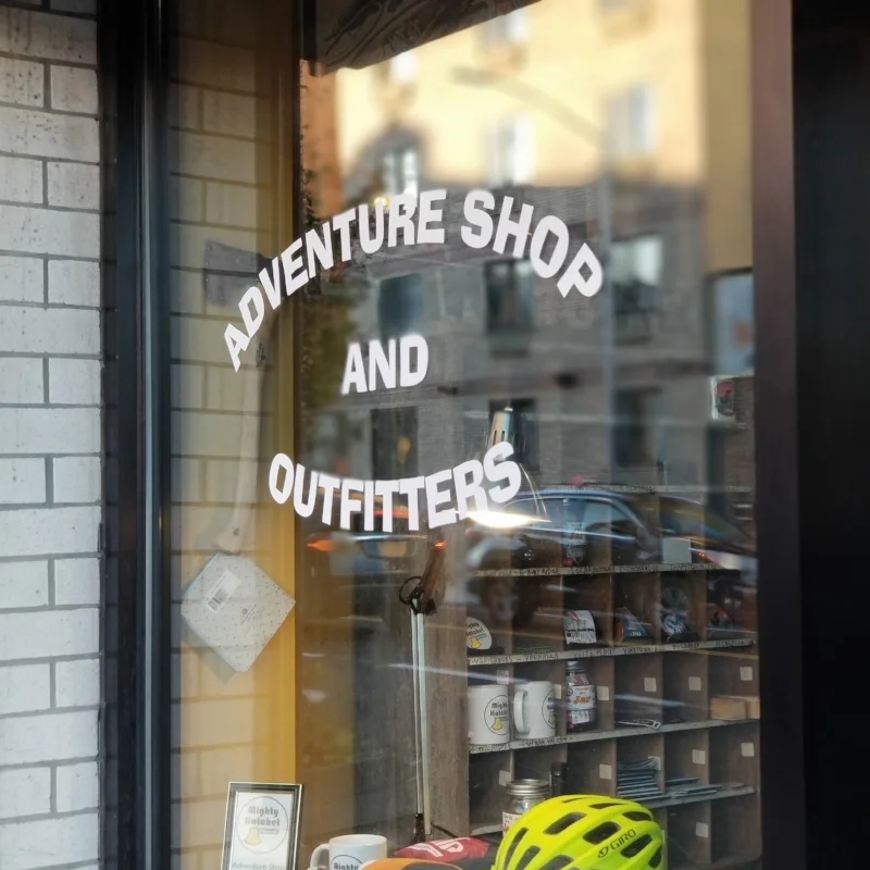 It used to say “BIKES” in the window