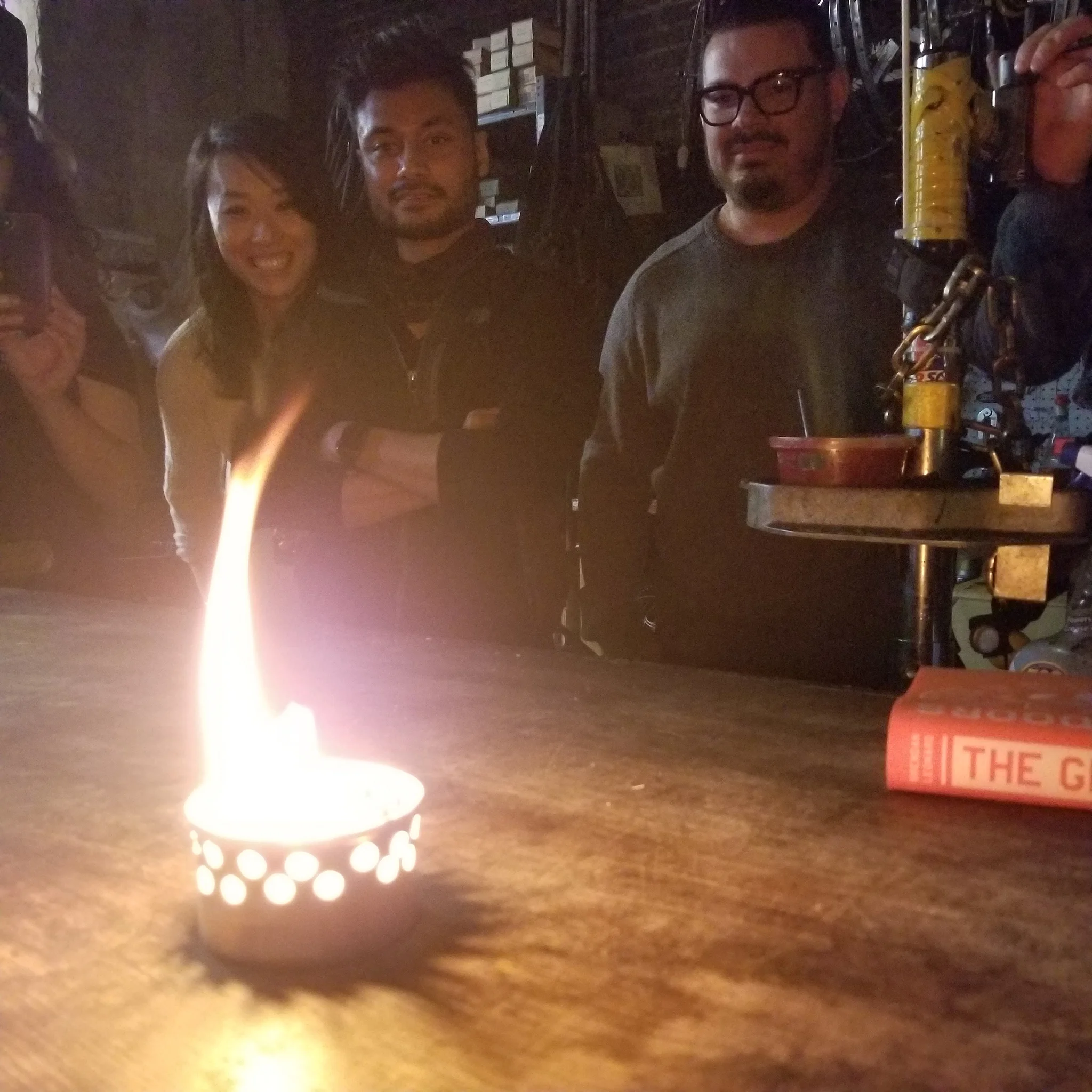 Station 2 had participants construct mini-alcohol stoves