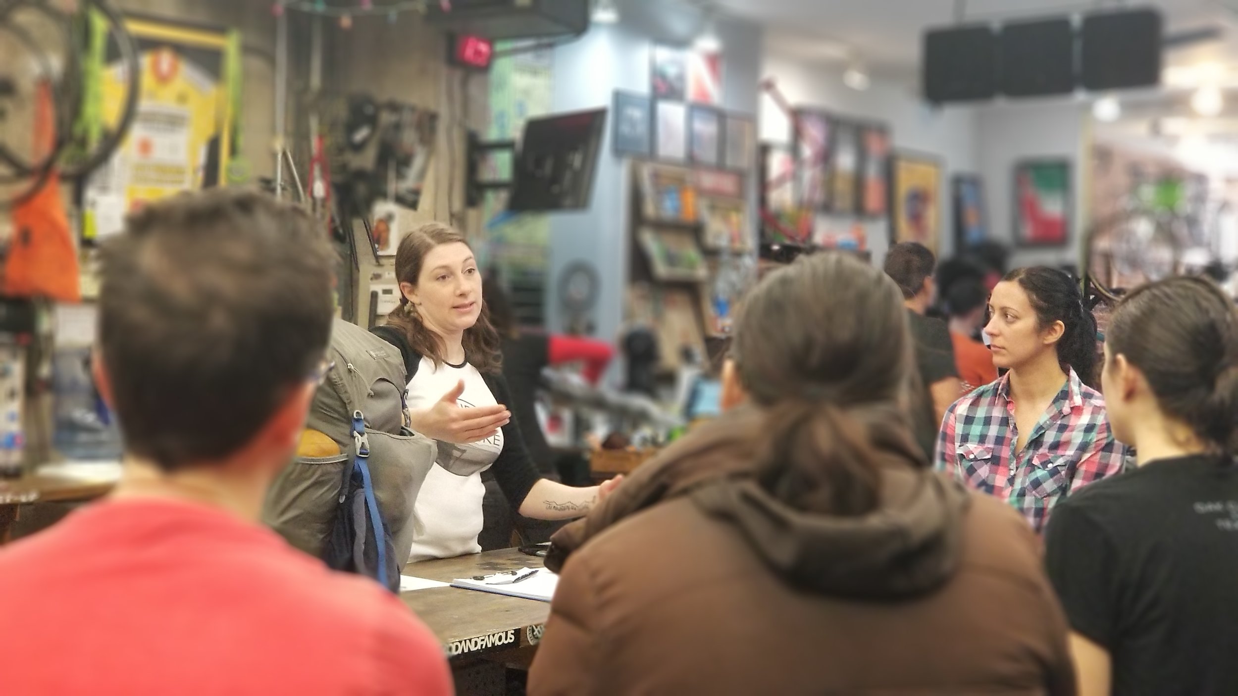 Melissa from Girl Gotta Hike first presentation “Hiking 101”