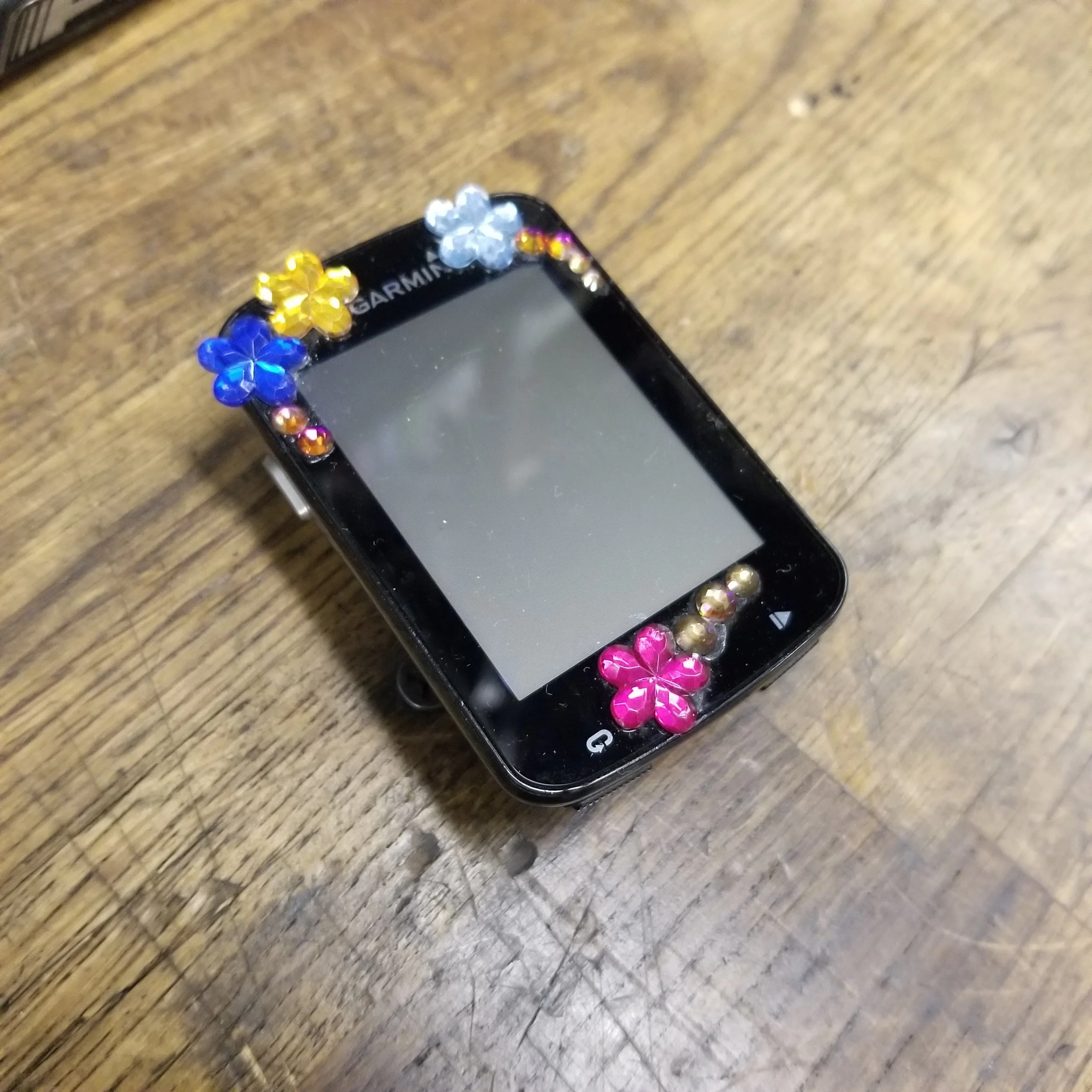 Nina’s tricked out Garmin 820