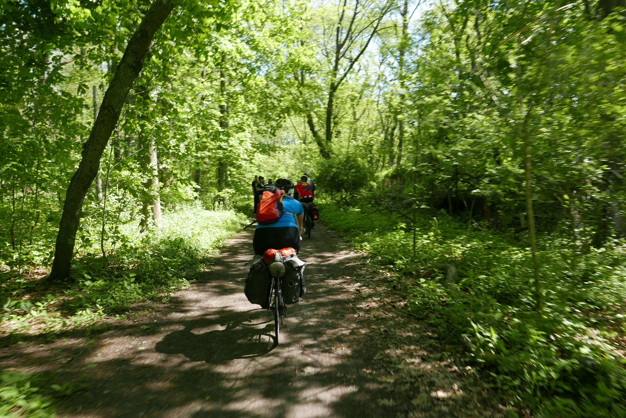 The group then venture north into Westchester County via a 1 mile strip of the Old Putnam Trail