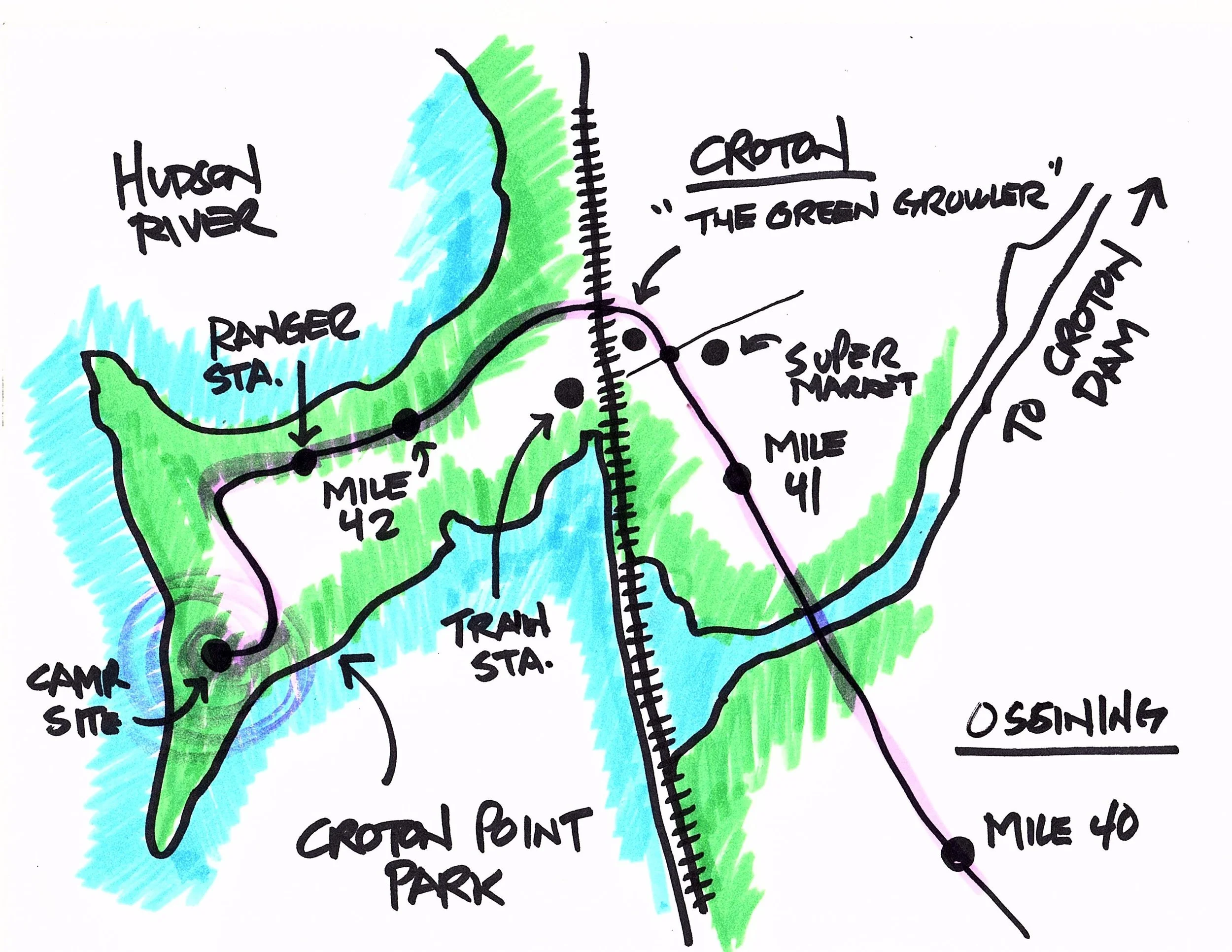 Campsite treasure map