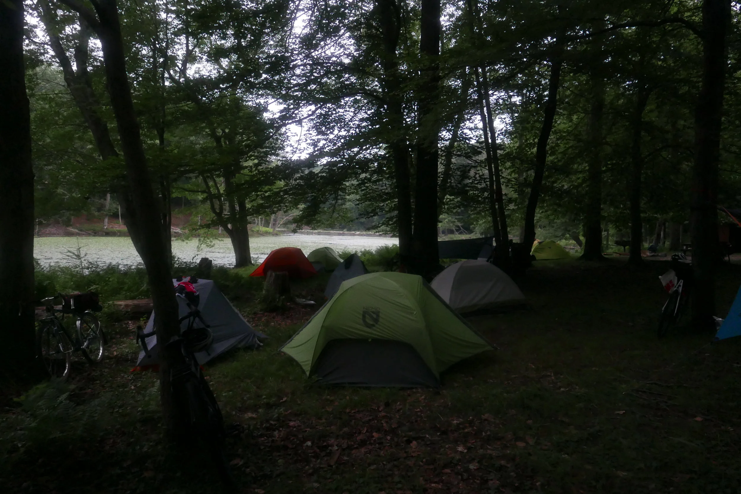 Morning breaks…for me it broke at 4:15am thanks to some pretty loud nature (frogs and birds). Who knew?