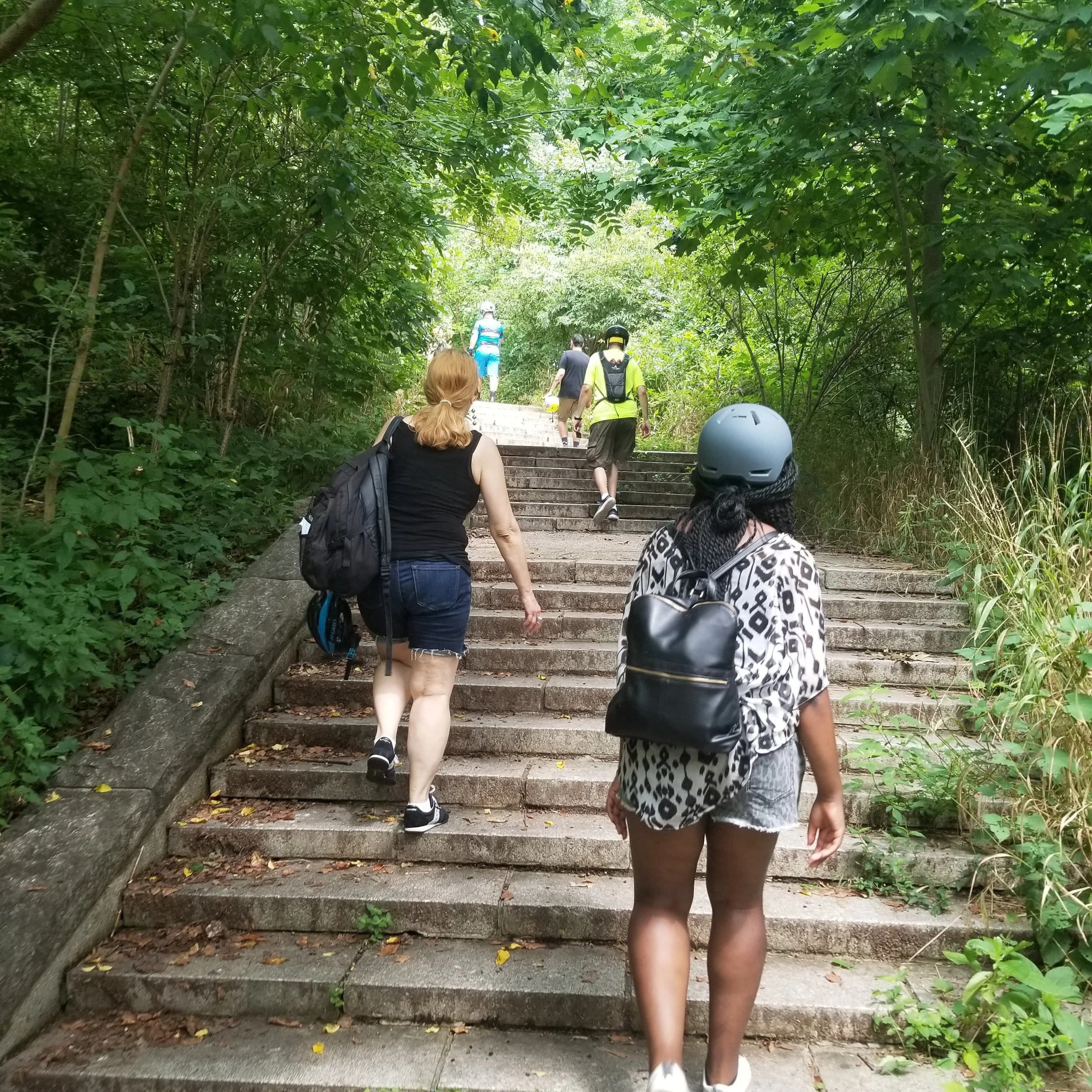 A shortcut turns into stairs