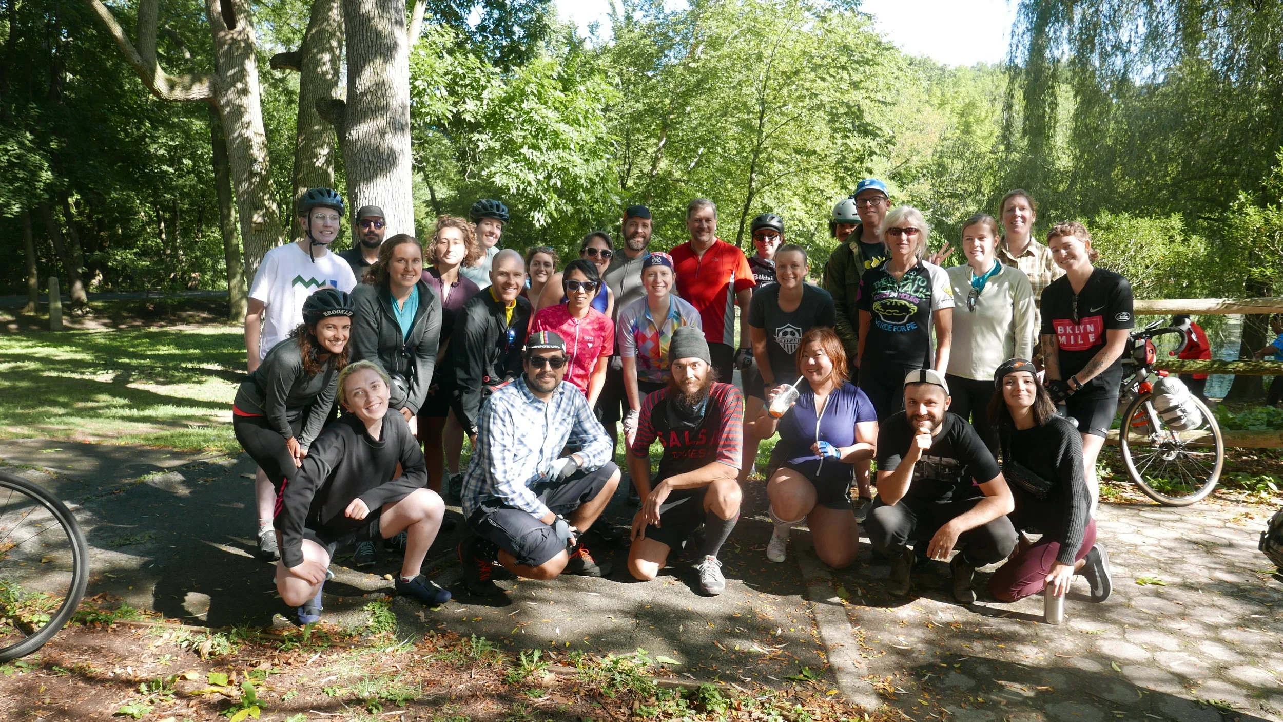 Partial group picture, Van Cortlandt Park, Bronx