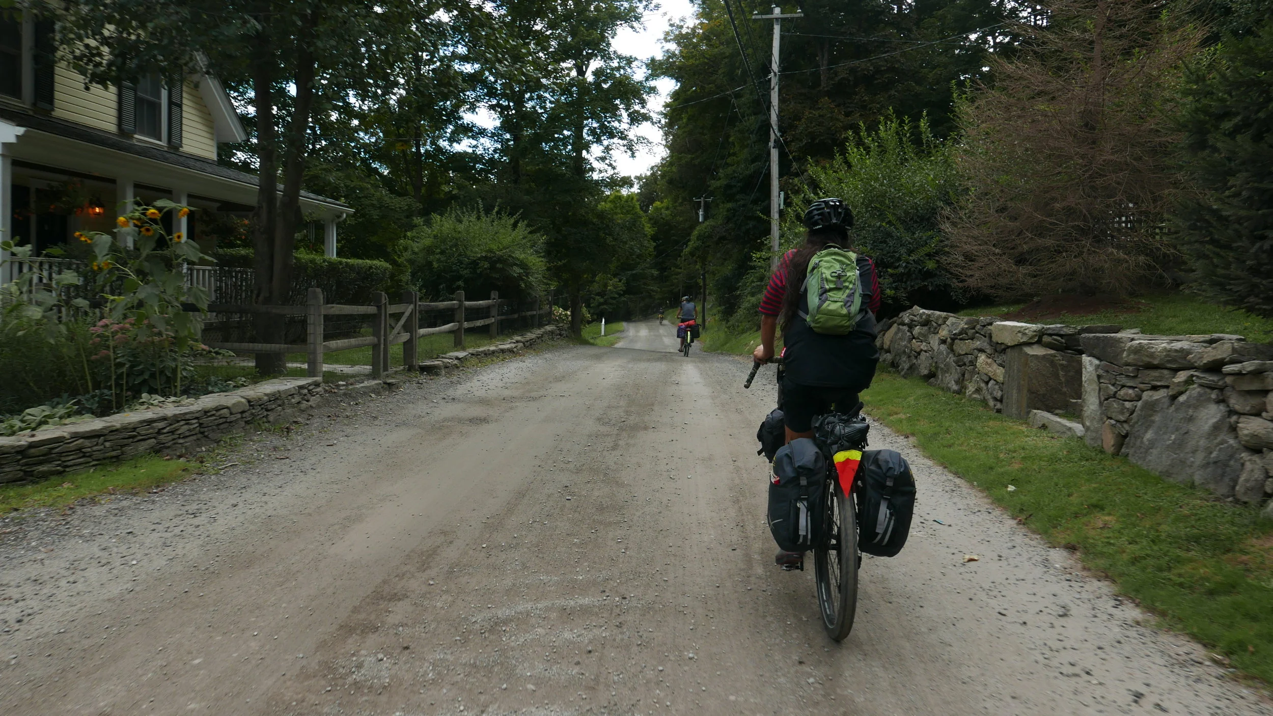 We got some gravel riding in