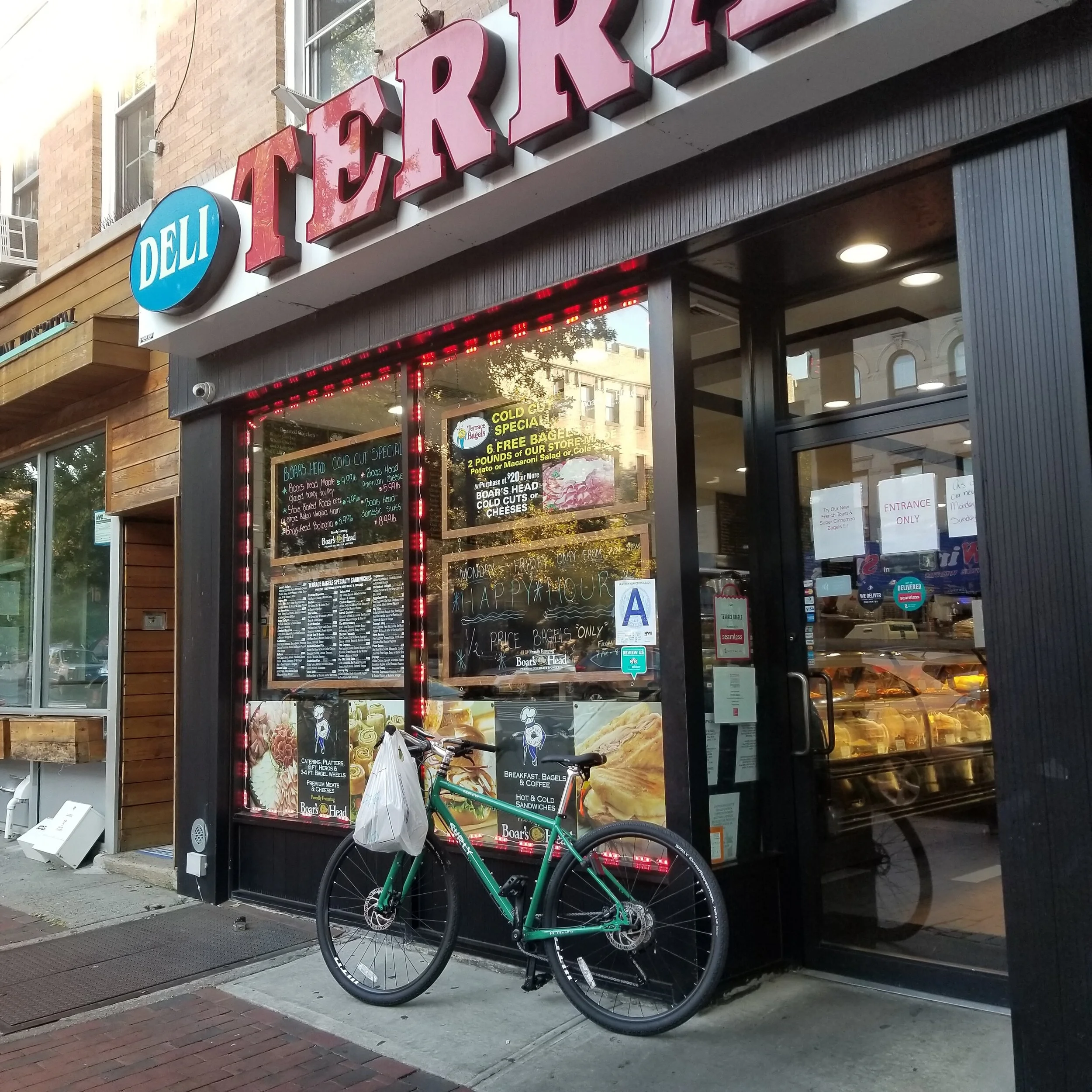 Getting bagels on a Sunday Morning