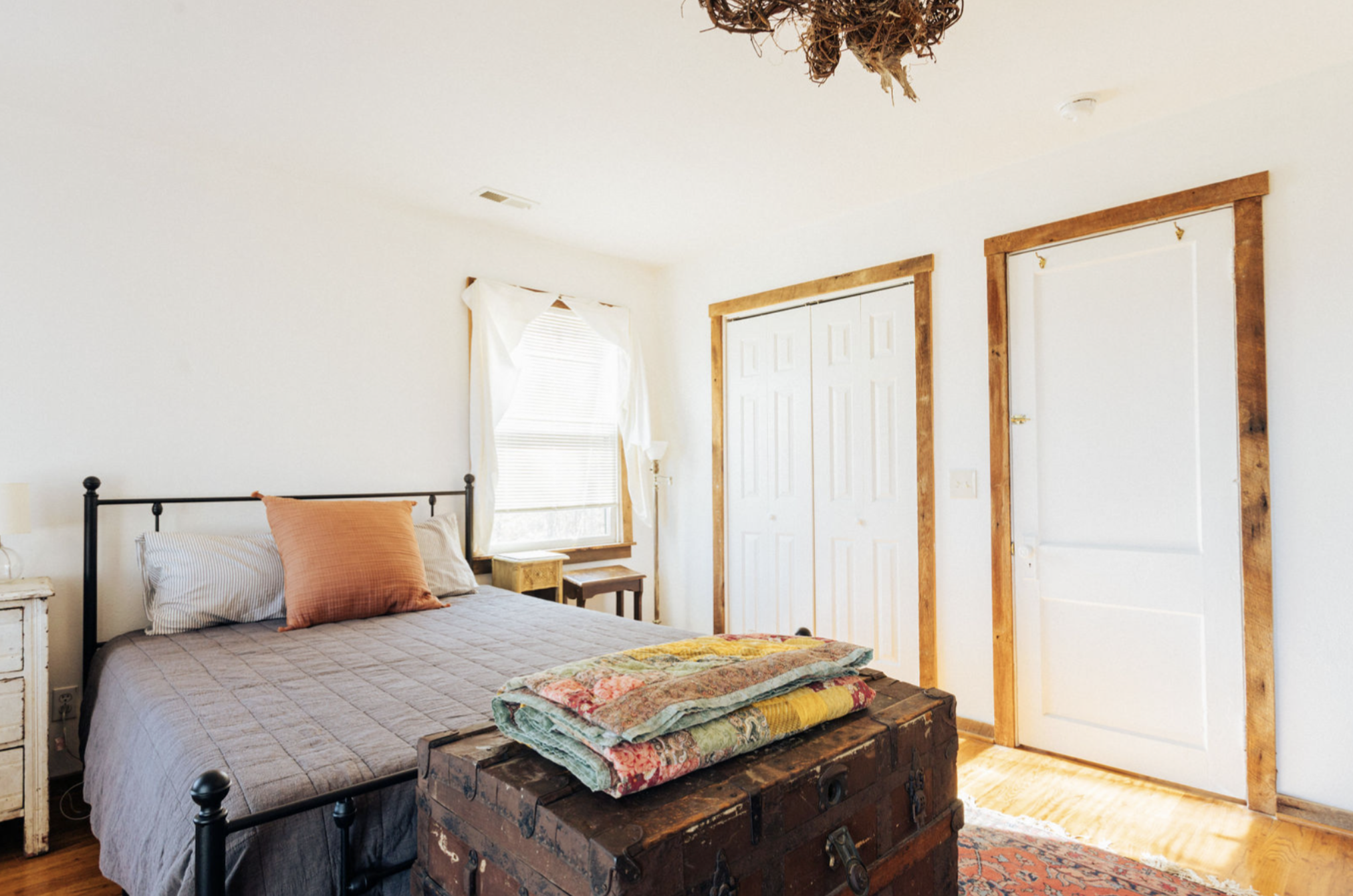 Whispering Falls Private Master Suite in the Main House at Rising Sun Retreat.