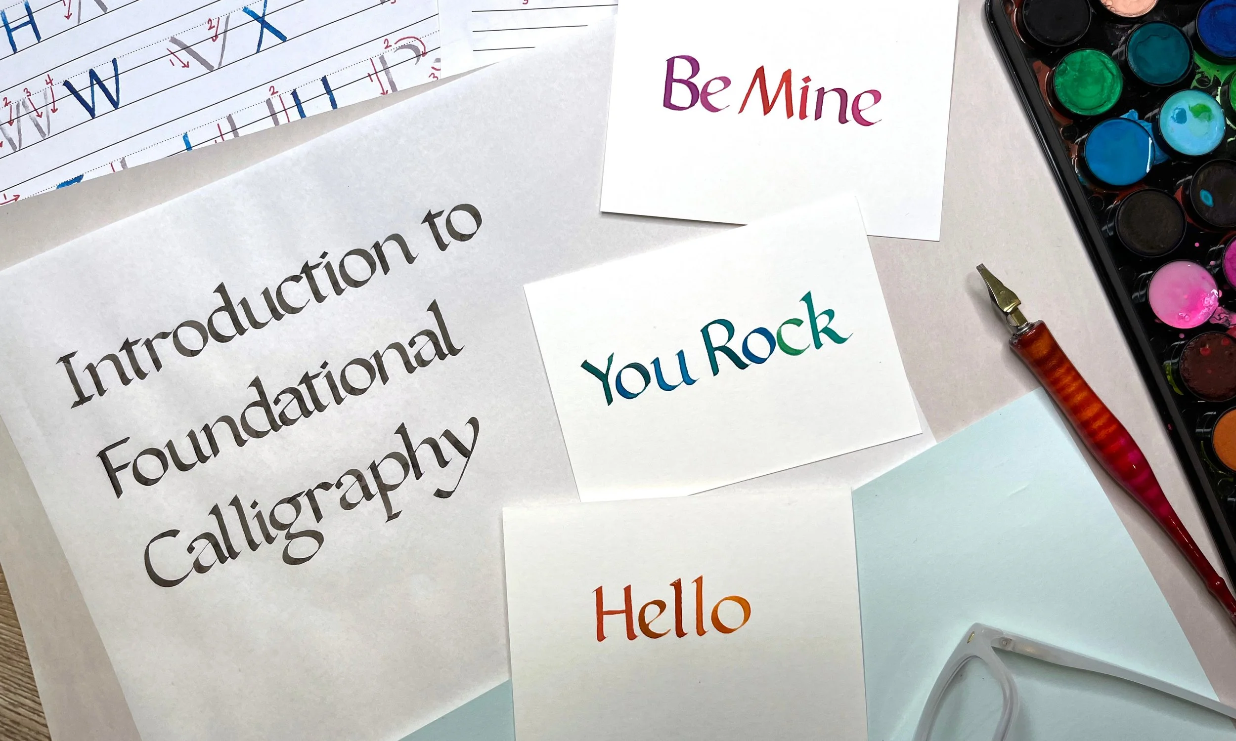 Miranda Fuller Foundational Beginning Intro Calligraphy Class Nashville