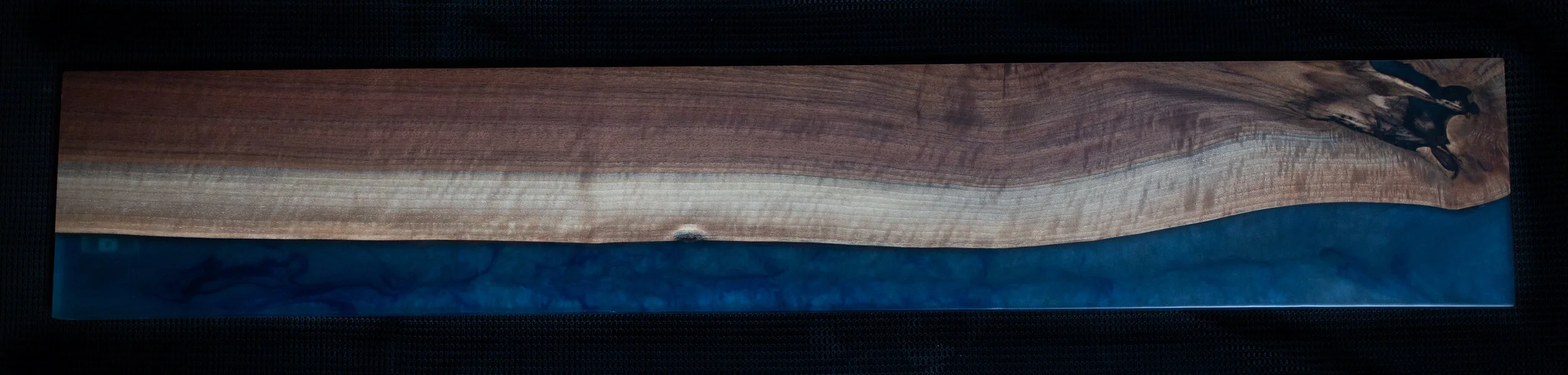 Walnut elm and Epoxy Wall Hanging