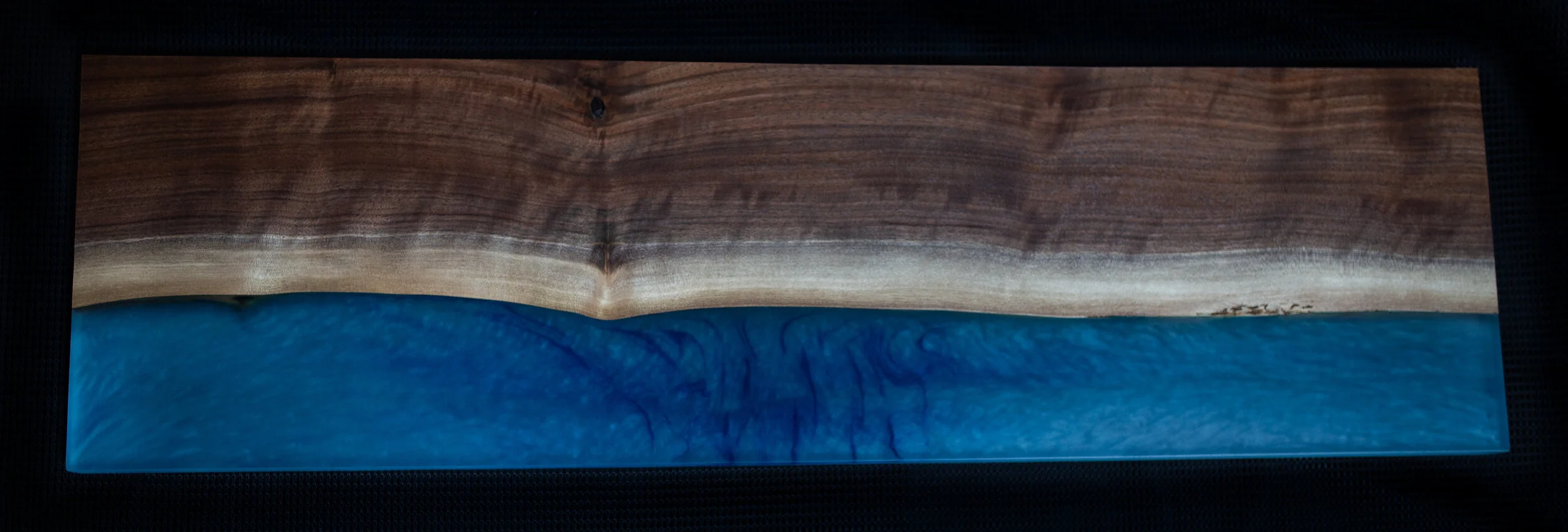 Walnut elm and Epoxy Wall Hanging