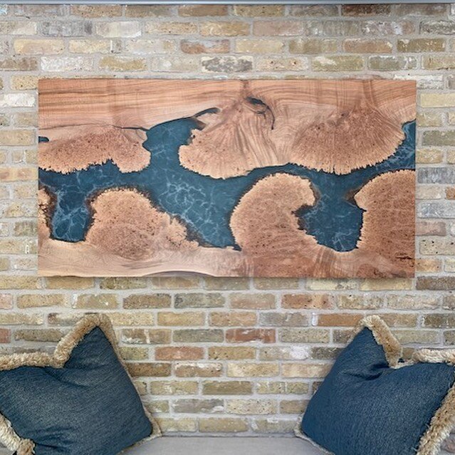 I love getting photos back from happy clients!  This was a surprise anniversary present for someone who loves canoeing rivers, so we started the project with that philosophy in mind.
#design #interiordesign #liveedge #liveedgetable #woodworking #wood