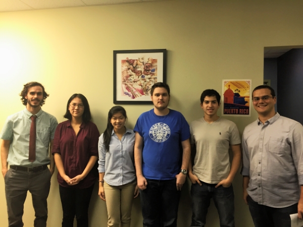 From Left to Right: Will Knight, Sydney Bailes, Michelle Lu, Zack Bapty, Ammar Abdelwahed, and our Project Manager, Brandon Knight