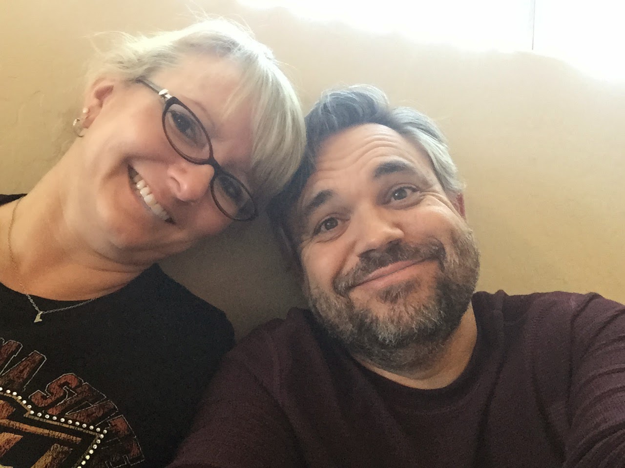 Us, in a mostly empty house!