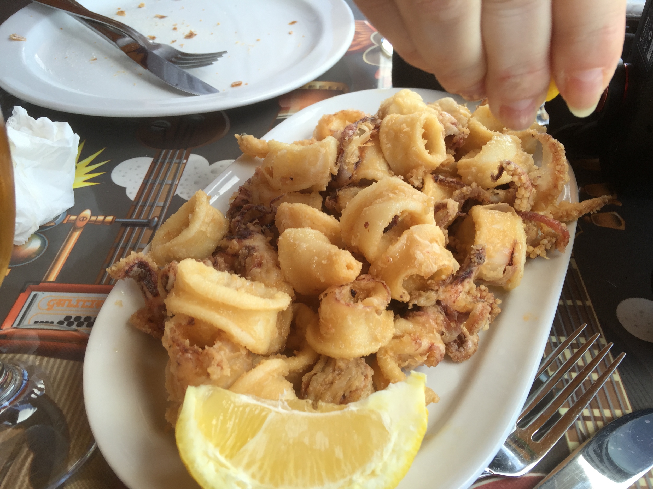 Oh, squid. How we love thee. Especially when thee are not chewy. And this was amazing!