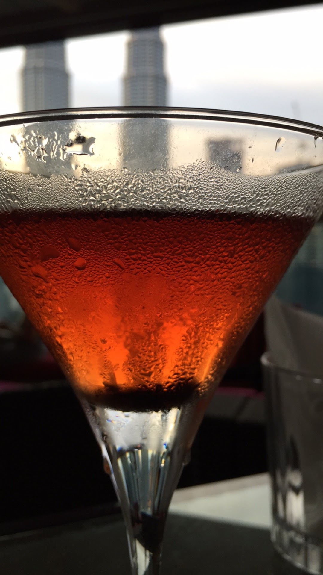Celebratory Manhattan in Kuala Lumpur