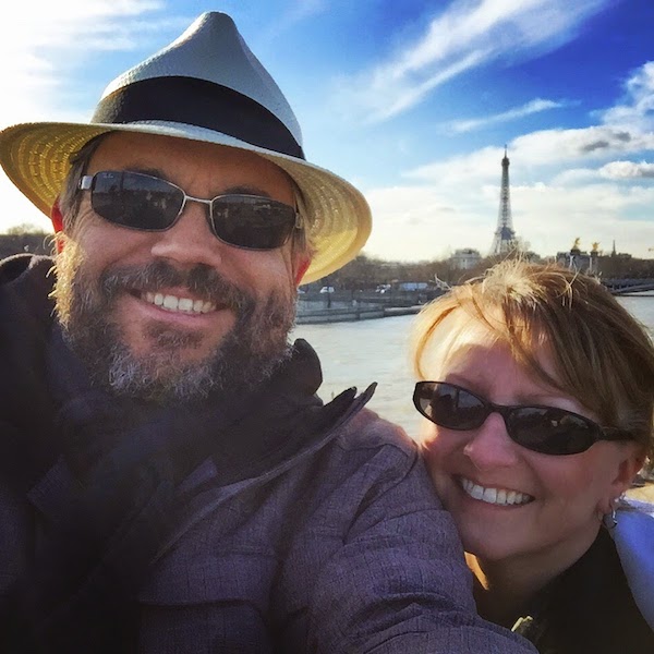 Evo & Sheila in Paris, making up for lost time. Image via Evo Terra.