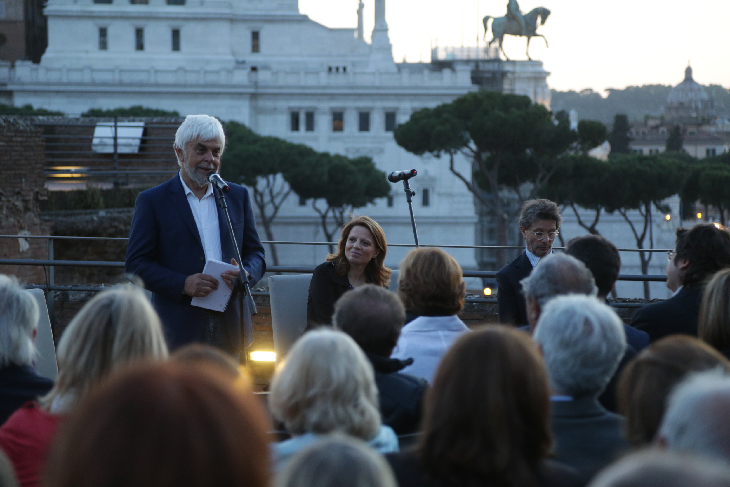 Valerio Massimo Manfredi (archeologo e scrittore) durante la serata inaugurale