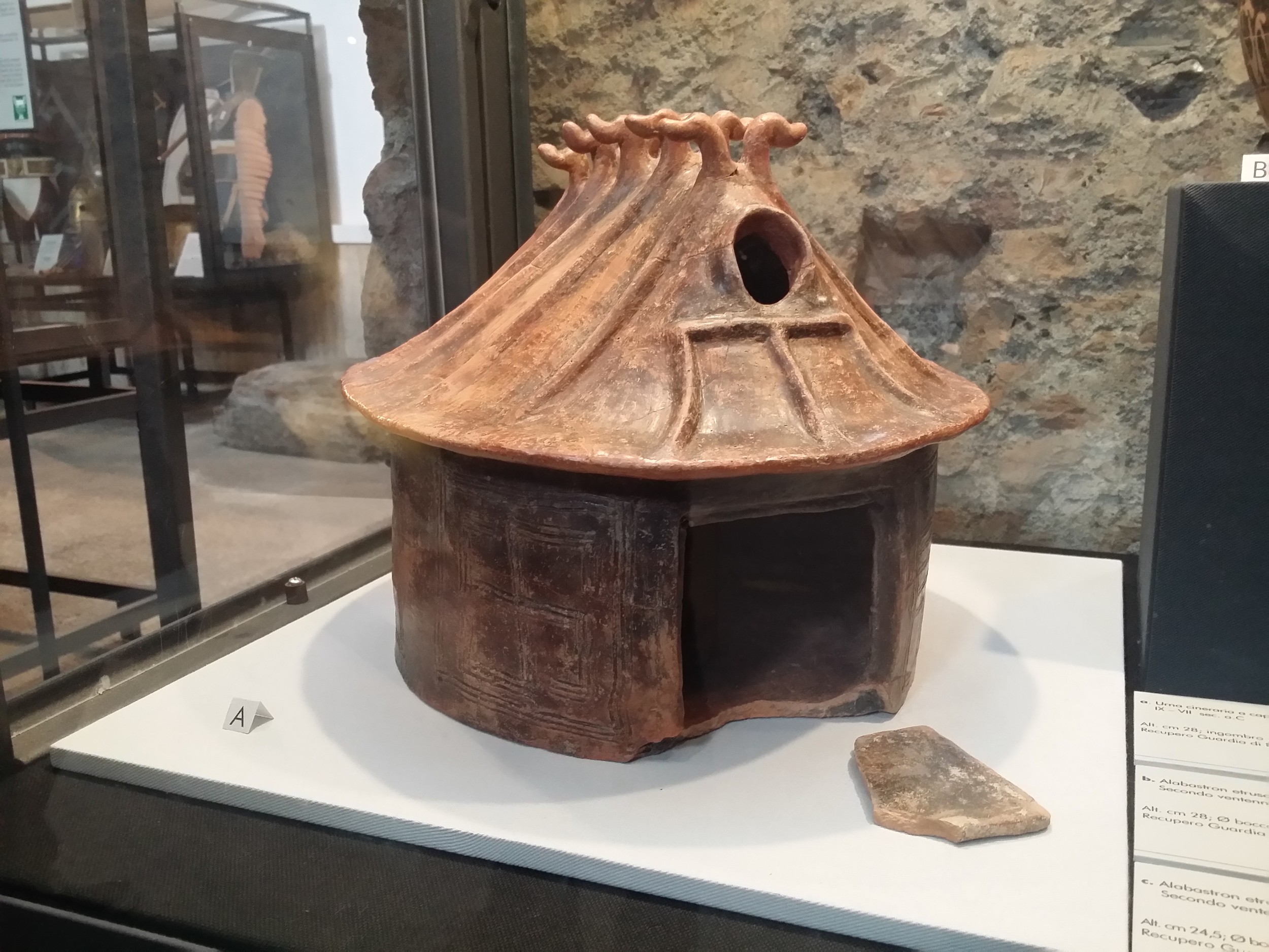 R omArché 2015, Stadium of Domitian. Exibithion "Over the Limes", funerary urn gabled