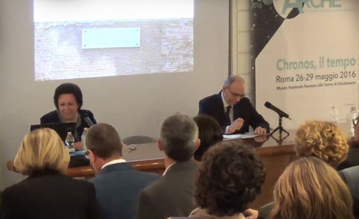 RomArché 2016. Museum.dià, II Convegno internazionale di museologia, Chronos, Kairòs, Aion - Il tempo dei musei: Rosanna Friggeri (Soprintendenza Speciale per il Colosseo, il MNR e l'Area Archeologica di Roma) e Manuel Roberto Guido (Direzione Genreale Musei - MiBACT)