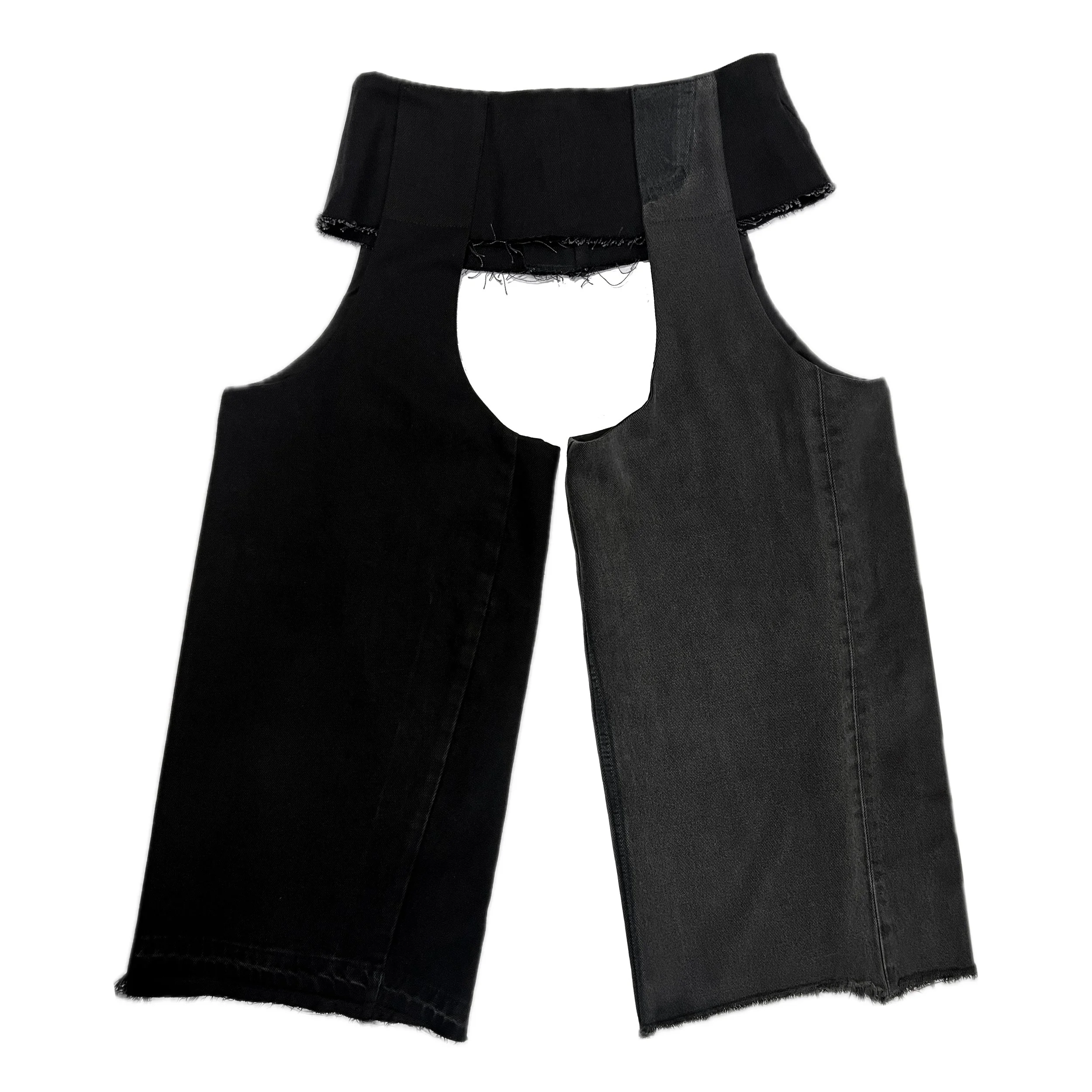 chap trousers distressed denim back view.jpg