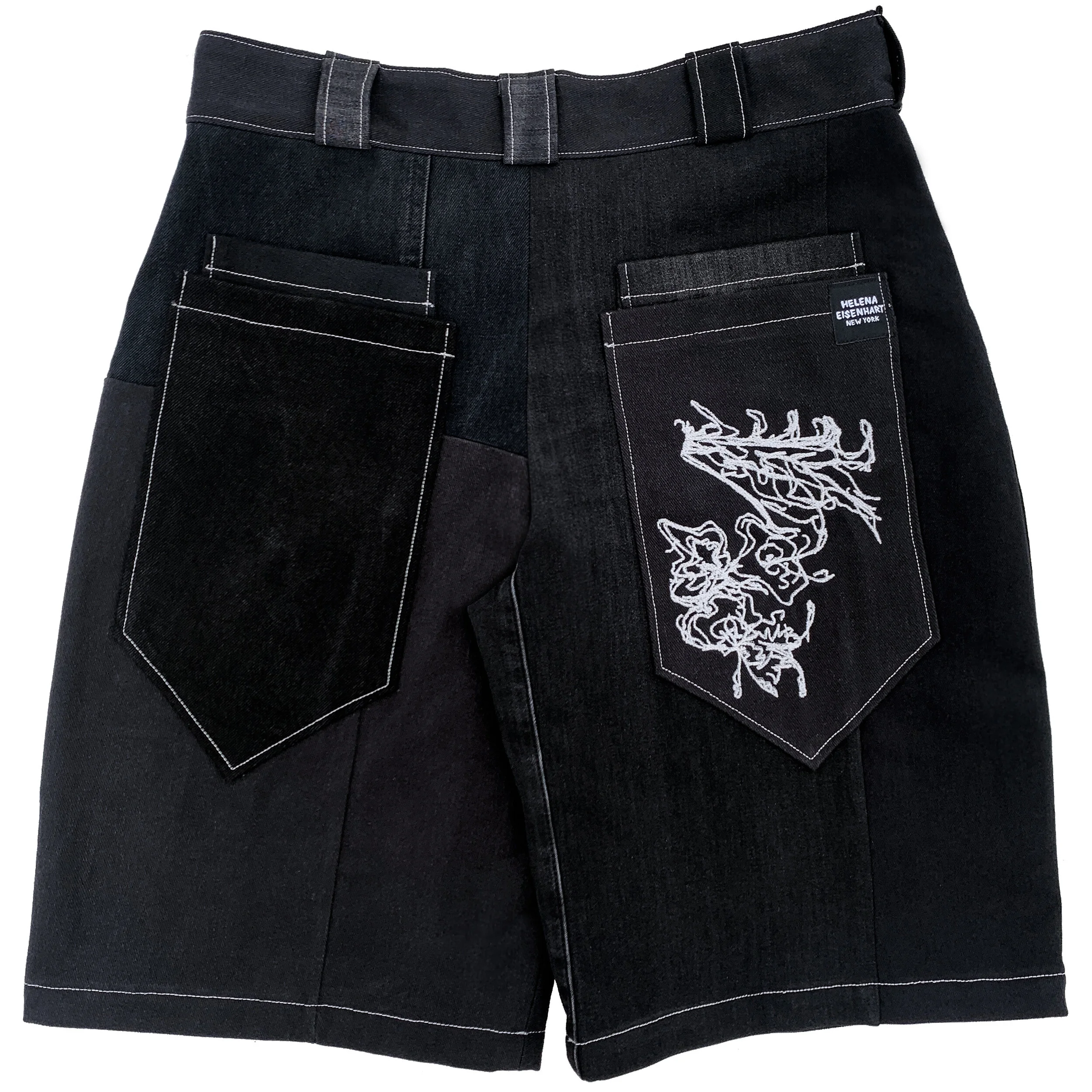 black silver embroidered short back.jpg