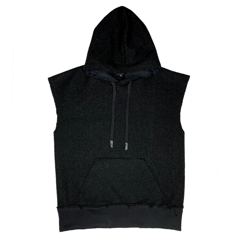 THE SLEEVELESS DISTRESSED HOODIE — Helena Eisenhart 