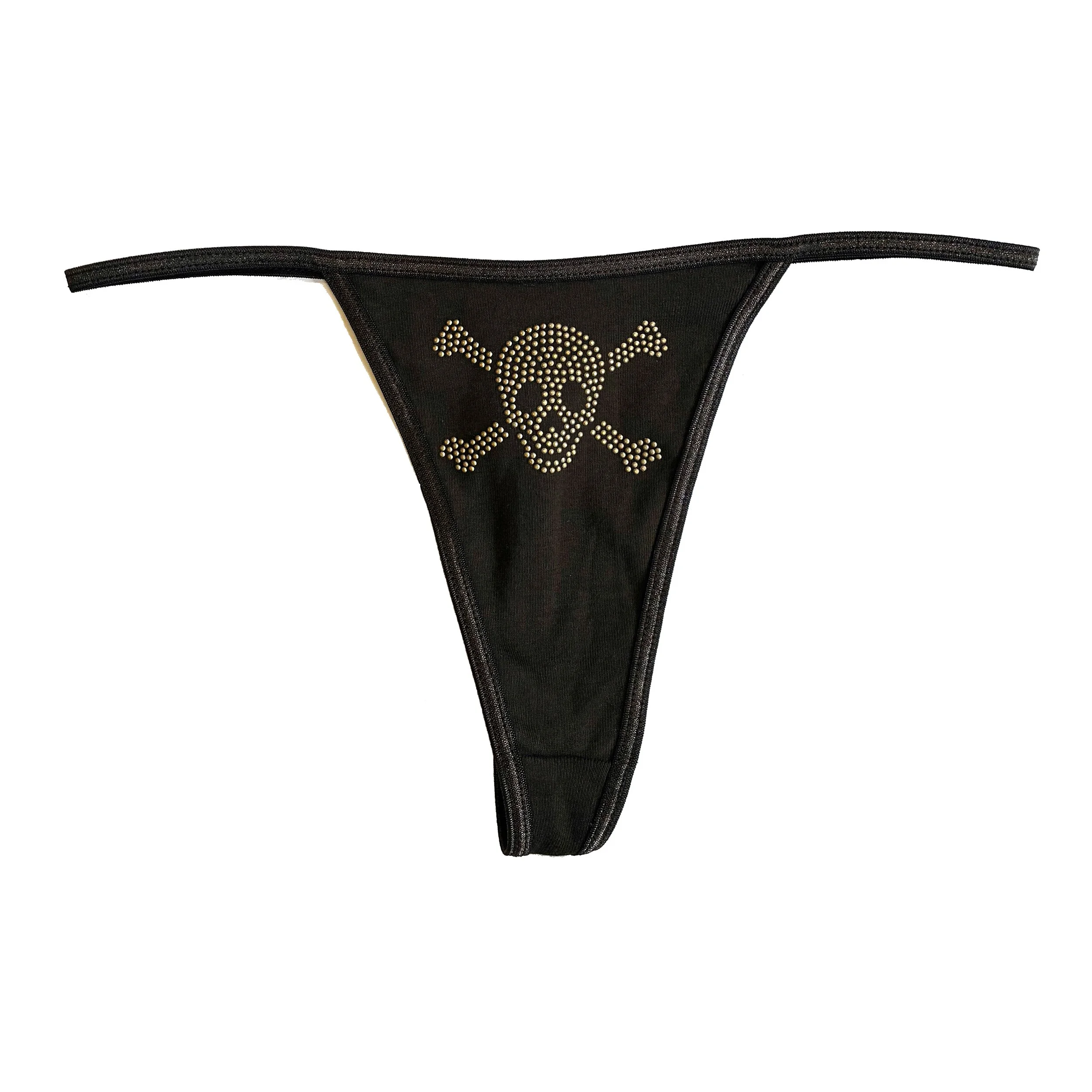 BROWN BRASS SKULL THONG.jpg