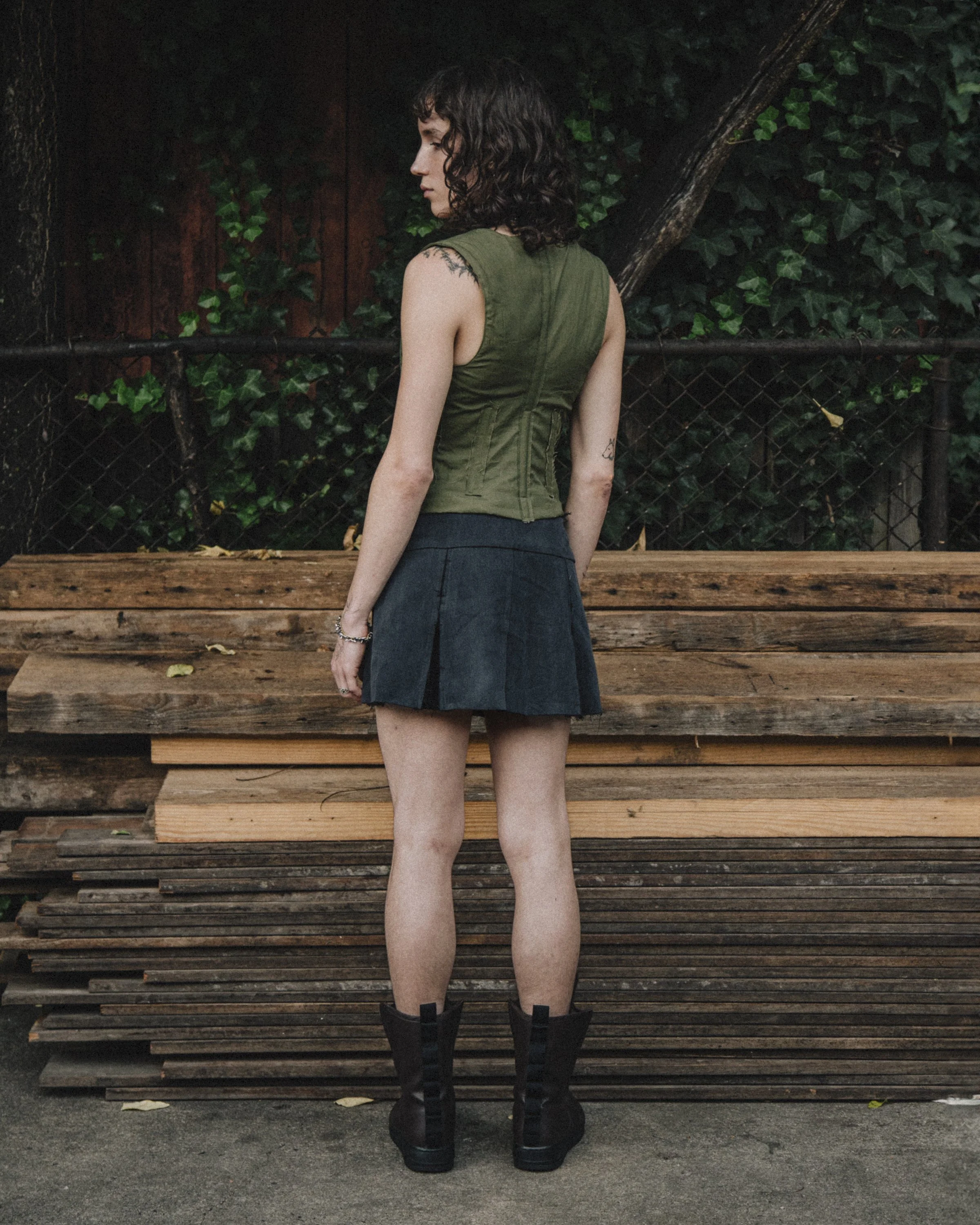 ★E.B.M★ Pleated A-line mini skirt EMP3WSK030 71fv45DgMtL._UY1000_.jpg