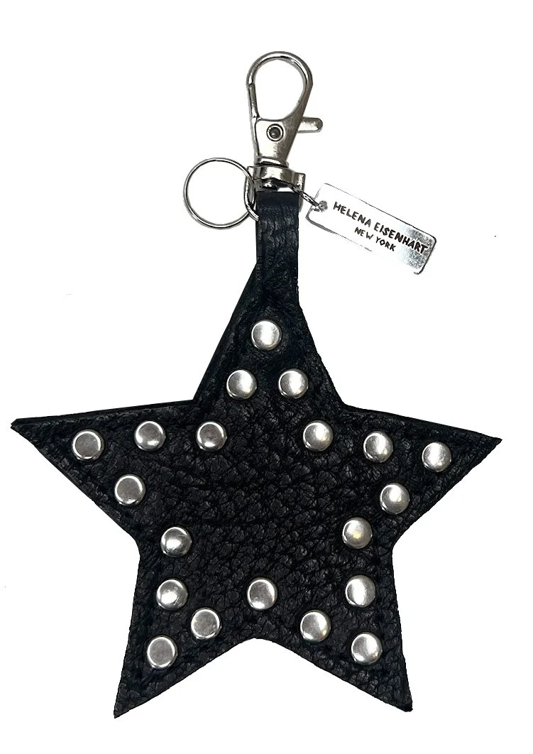 LEATHER STUD STAR CHARM MINI BLACK DISTRESS.jpg