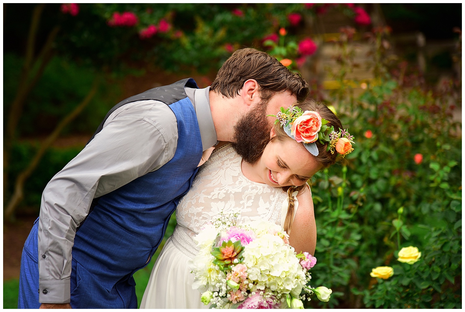 Raleigh Little Theatre Rose Garden Wedding