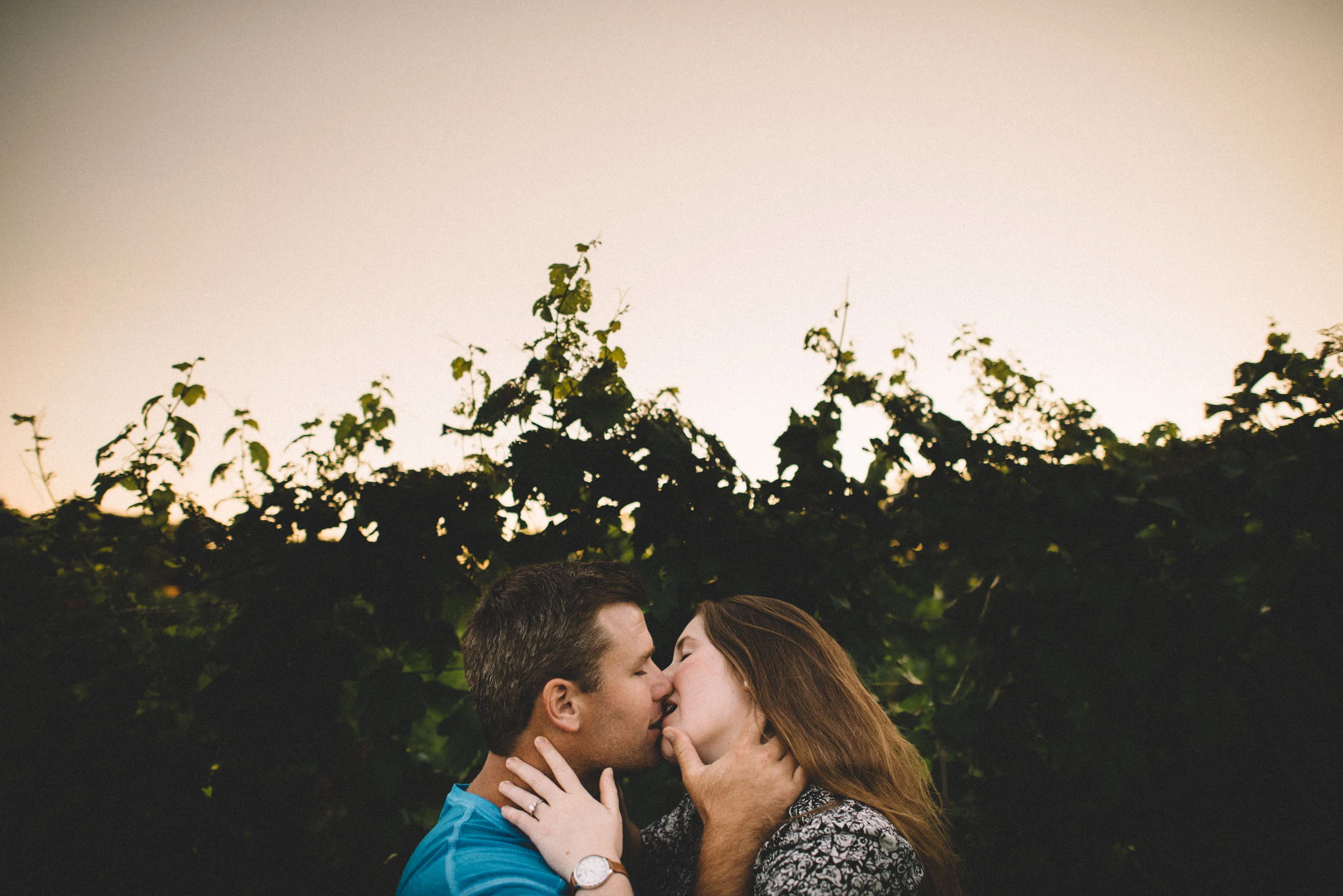 Engagement session at Bluestone Vineyard