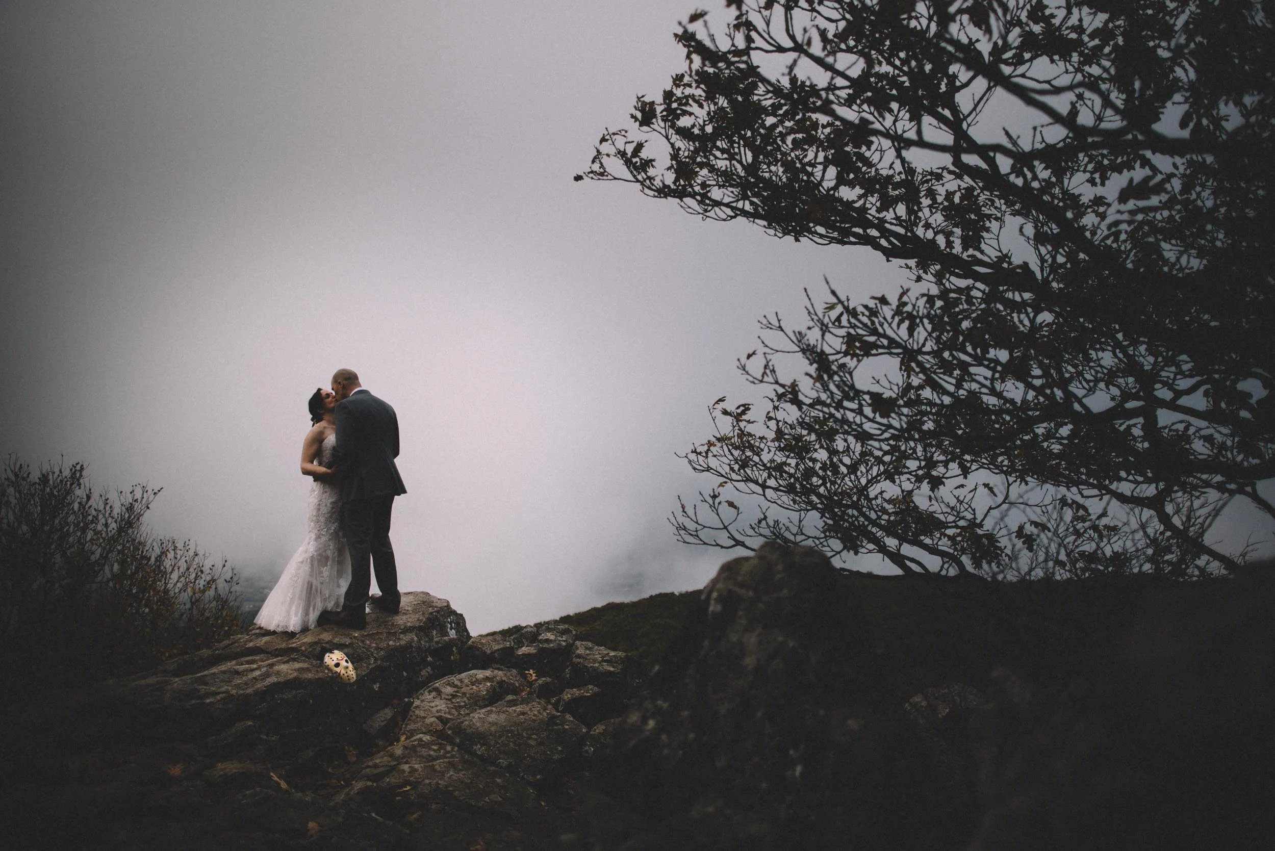 A wedding in the Shenandoah Mountains by Big Meadows Lodge