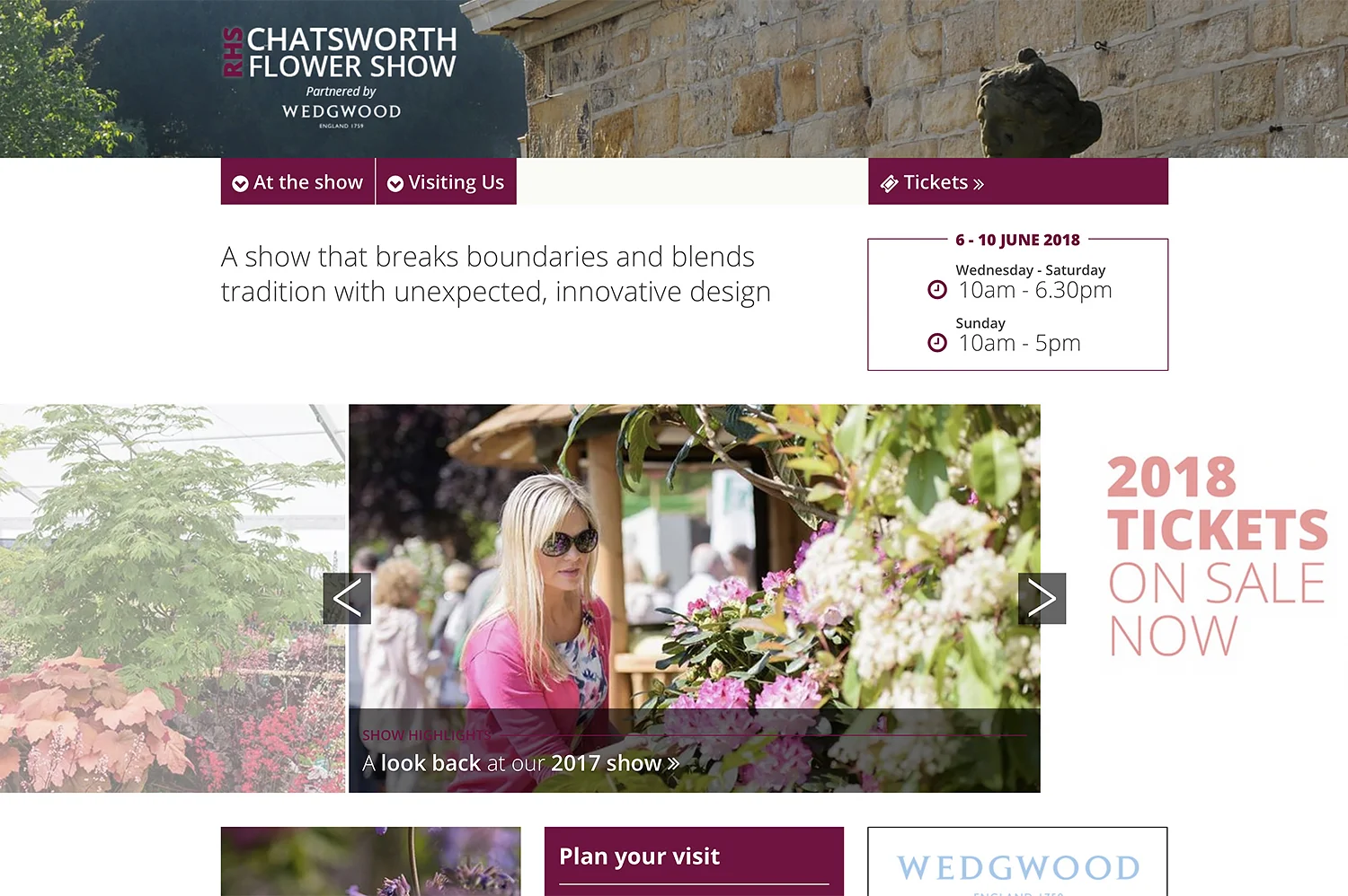 Website use of Chatsworth Flower Show images - ©RHS/Georgi Mabee