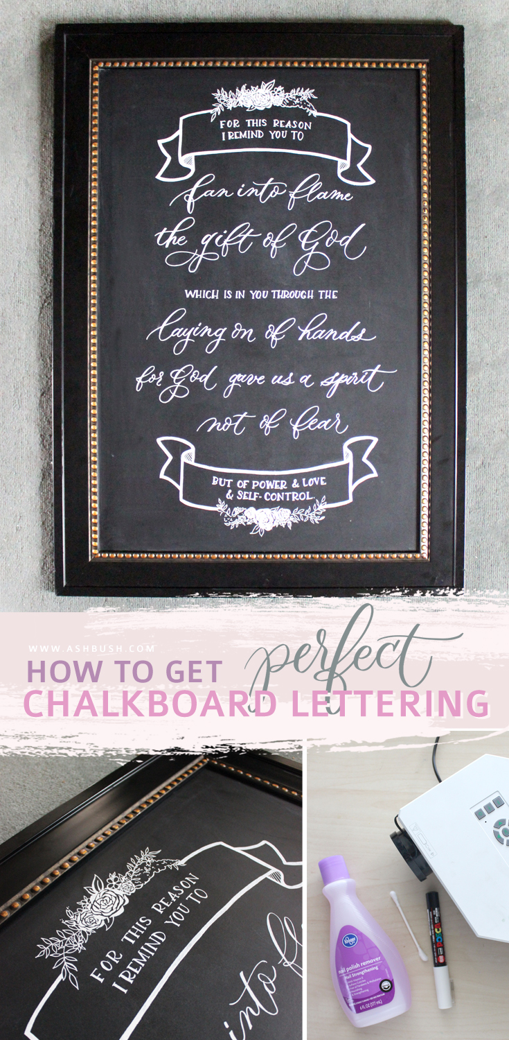 How To Get Perfect Chalkboard Lettering — Ash Bush