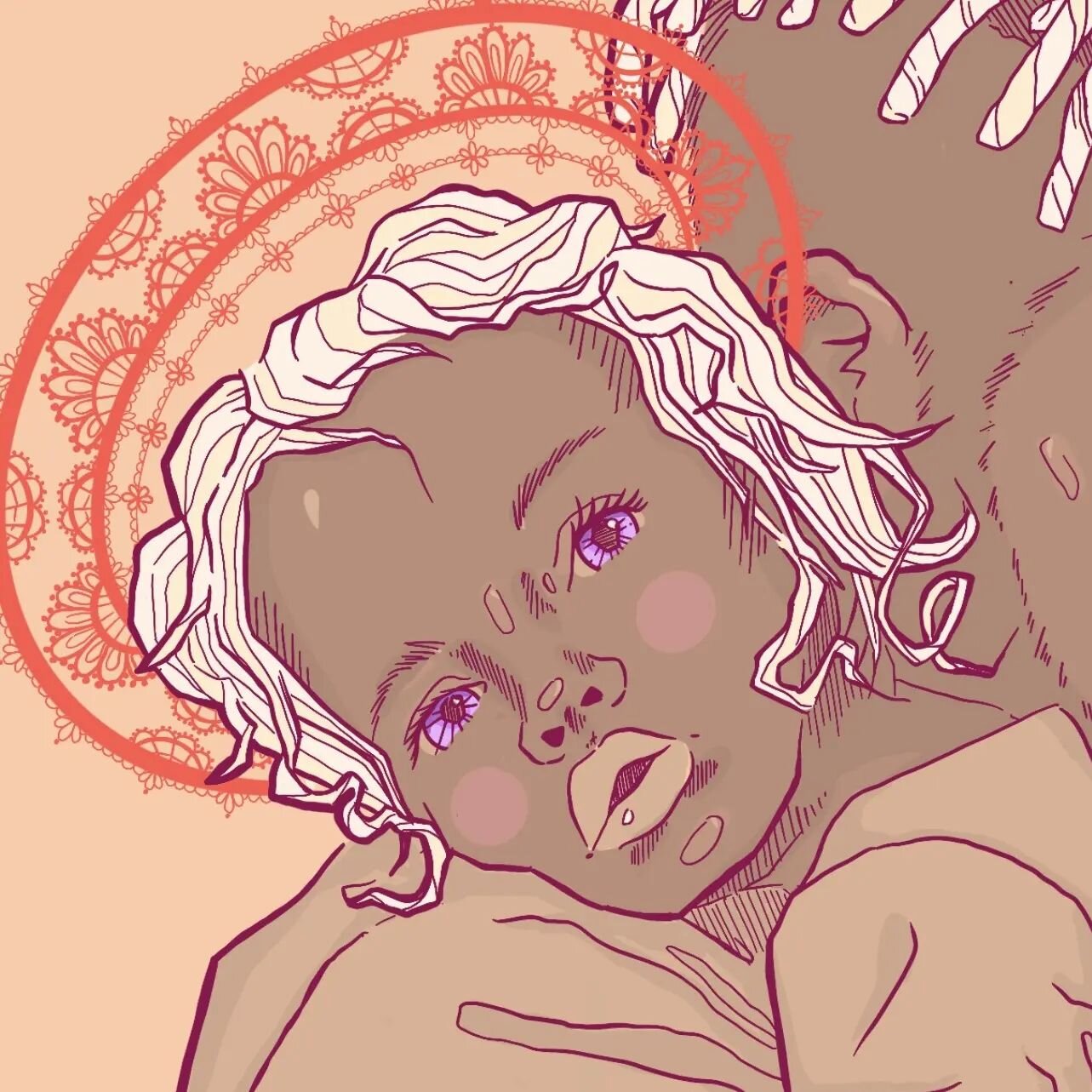 Illustration series for March - centered around familial ties and the emotions of motherhood. ❤️ Not sure if I wanna paint these or get them screen printed 🤔

#motherhood #illustration #procreateapp #applepencil #ipadpro #nft #nftcollection #memphis