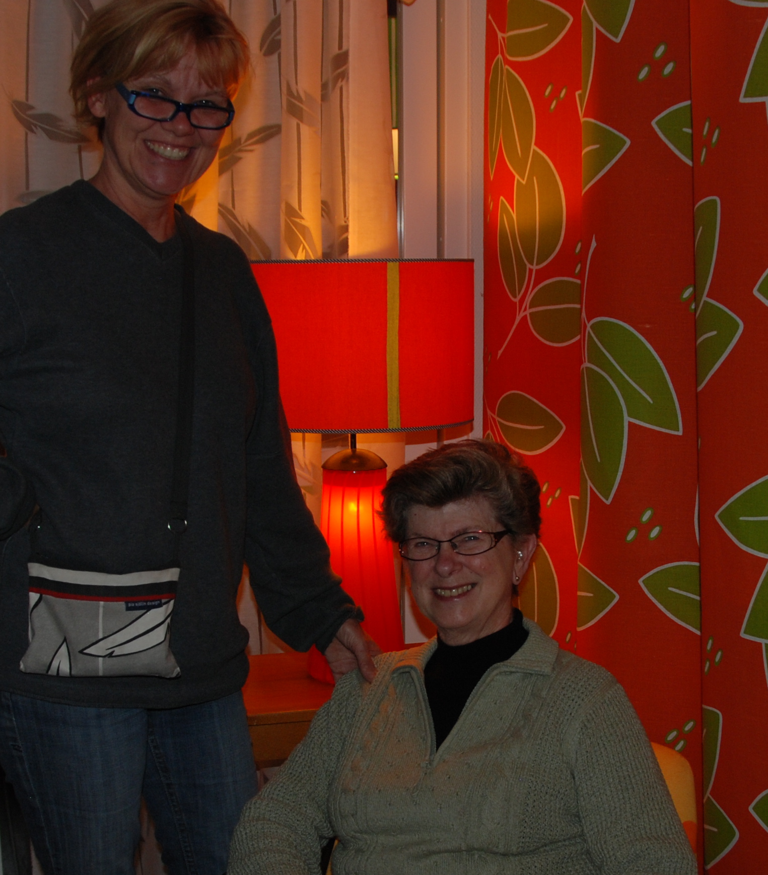 Anita and Pia in Sweden.JPG