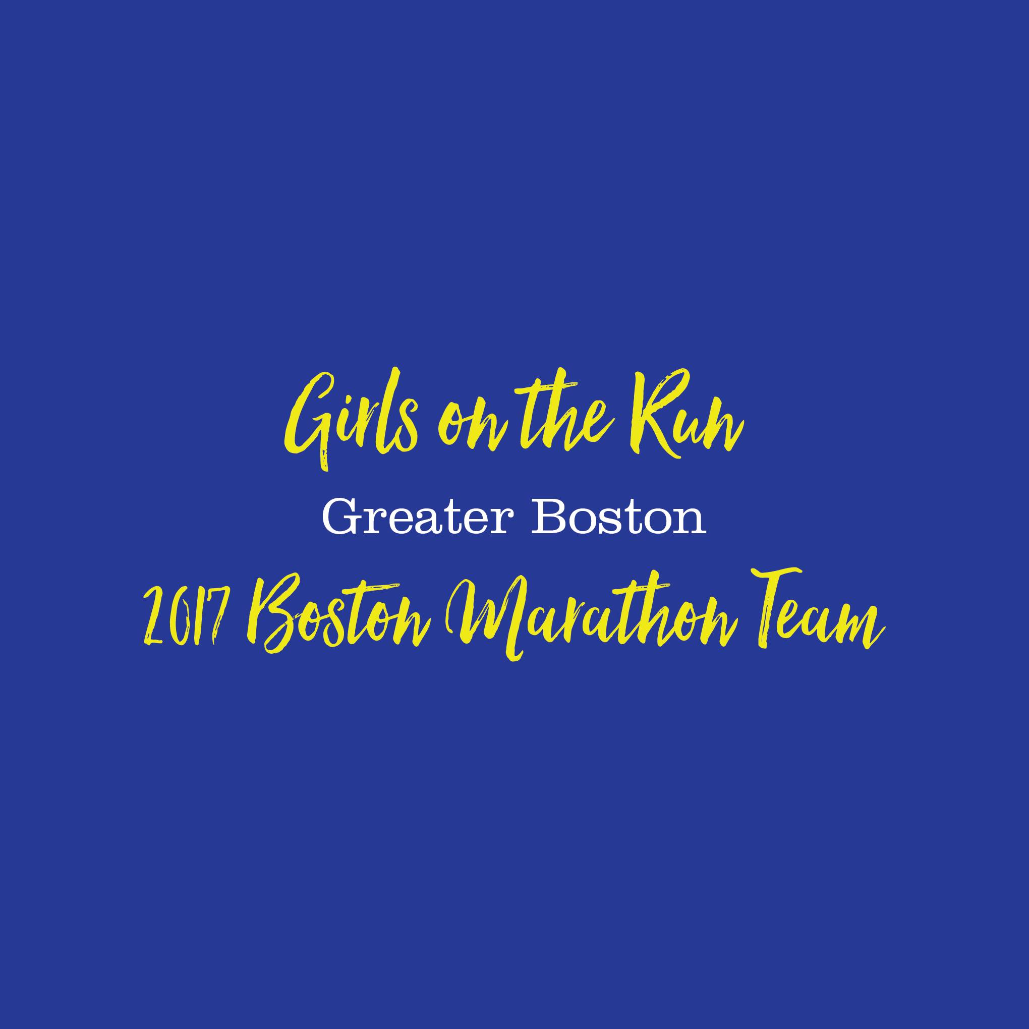 Girls on the Run Greater Boston | 2017 Boston Marathon Team