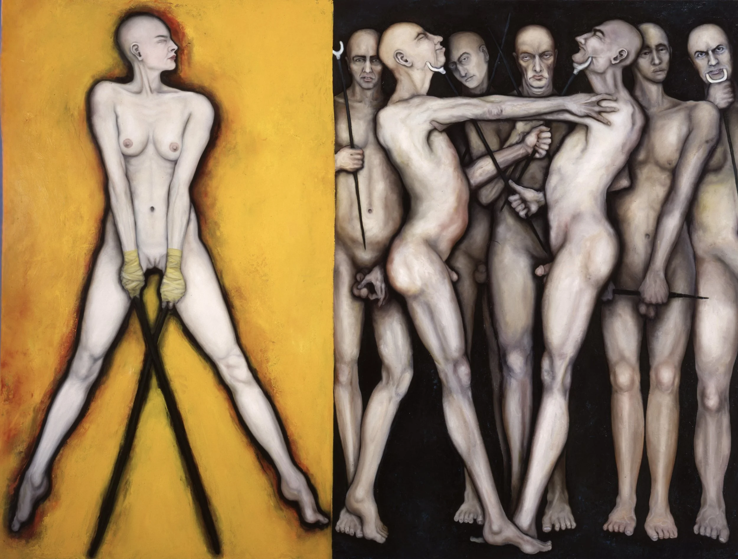 Juggernaut Fugue. 1992. Oil on canvas. 72 x 96 in. (182.9 x 243.8 cm) 