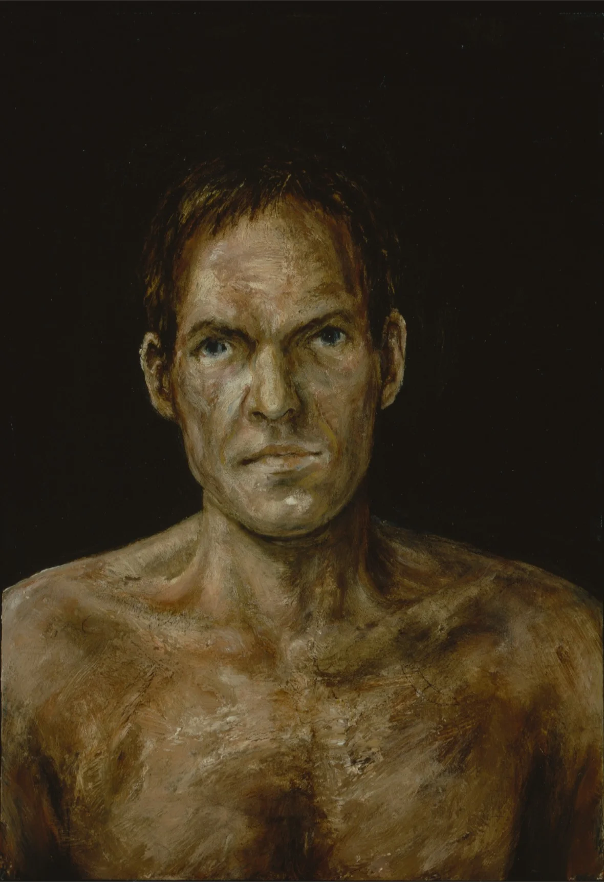 Self-Portrait on Olive Ground