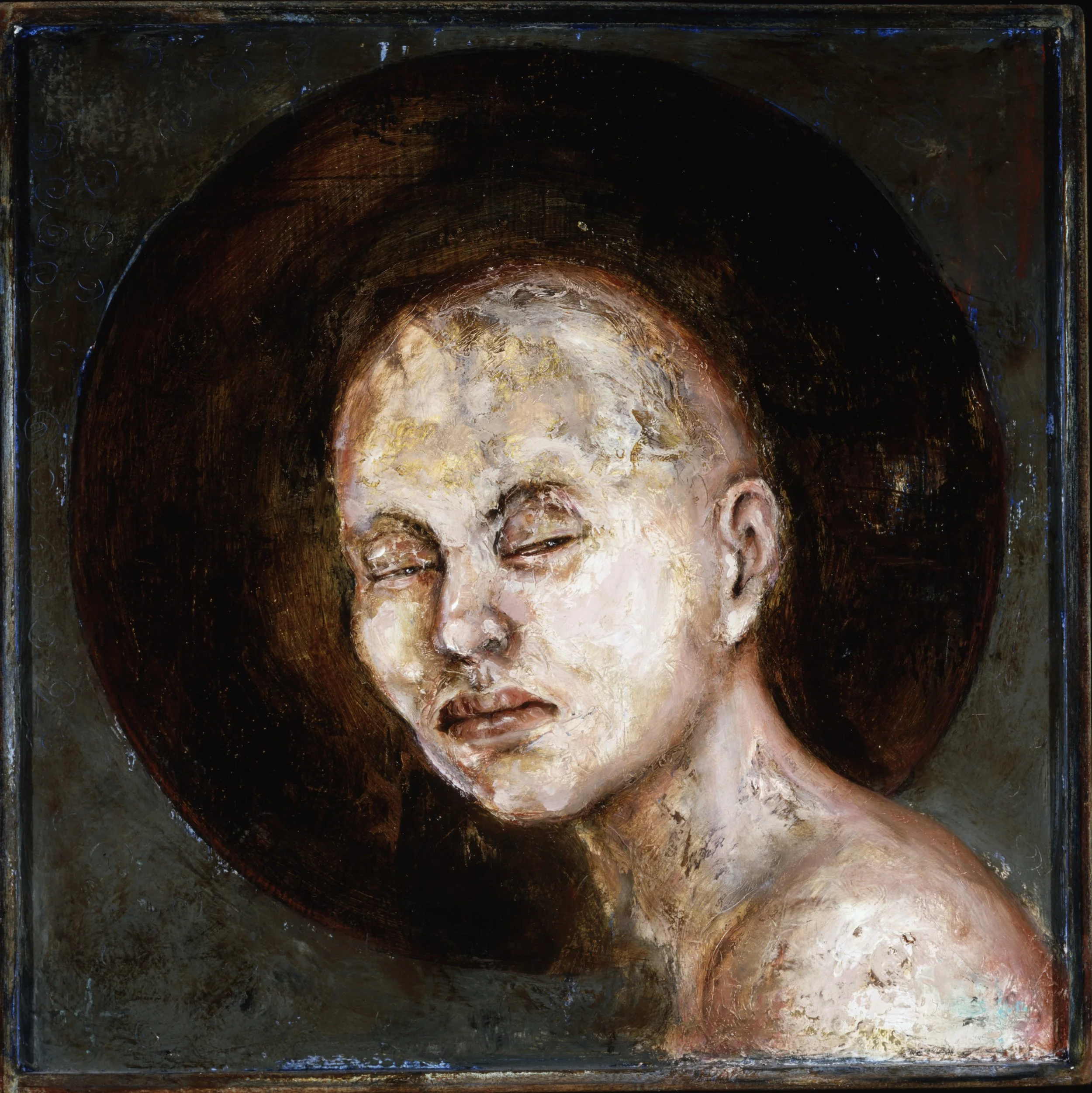 Circle (still geworden #9). 1995. oil and wax on panel. 15 x 15 in. (38.1 x 38.1 cm) (private collection, Chicago) 