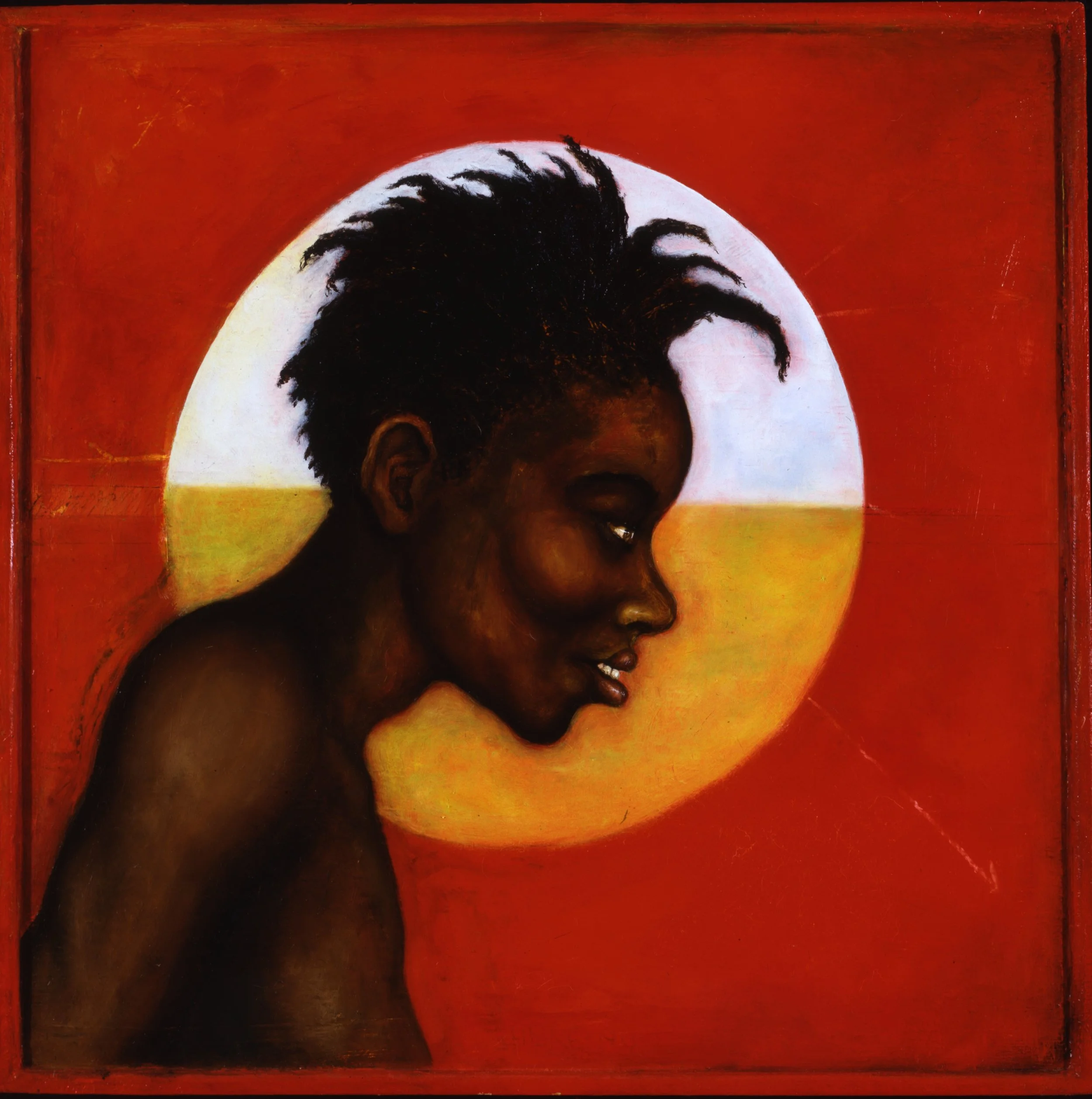 Aoko (I want to go back to Kenya!). 1997. 20 x 20 in. (50.8 x 50.8 cm) 