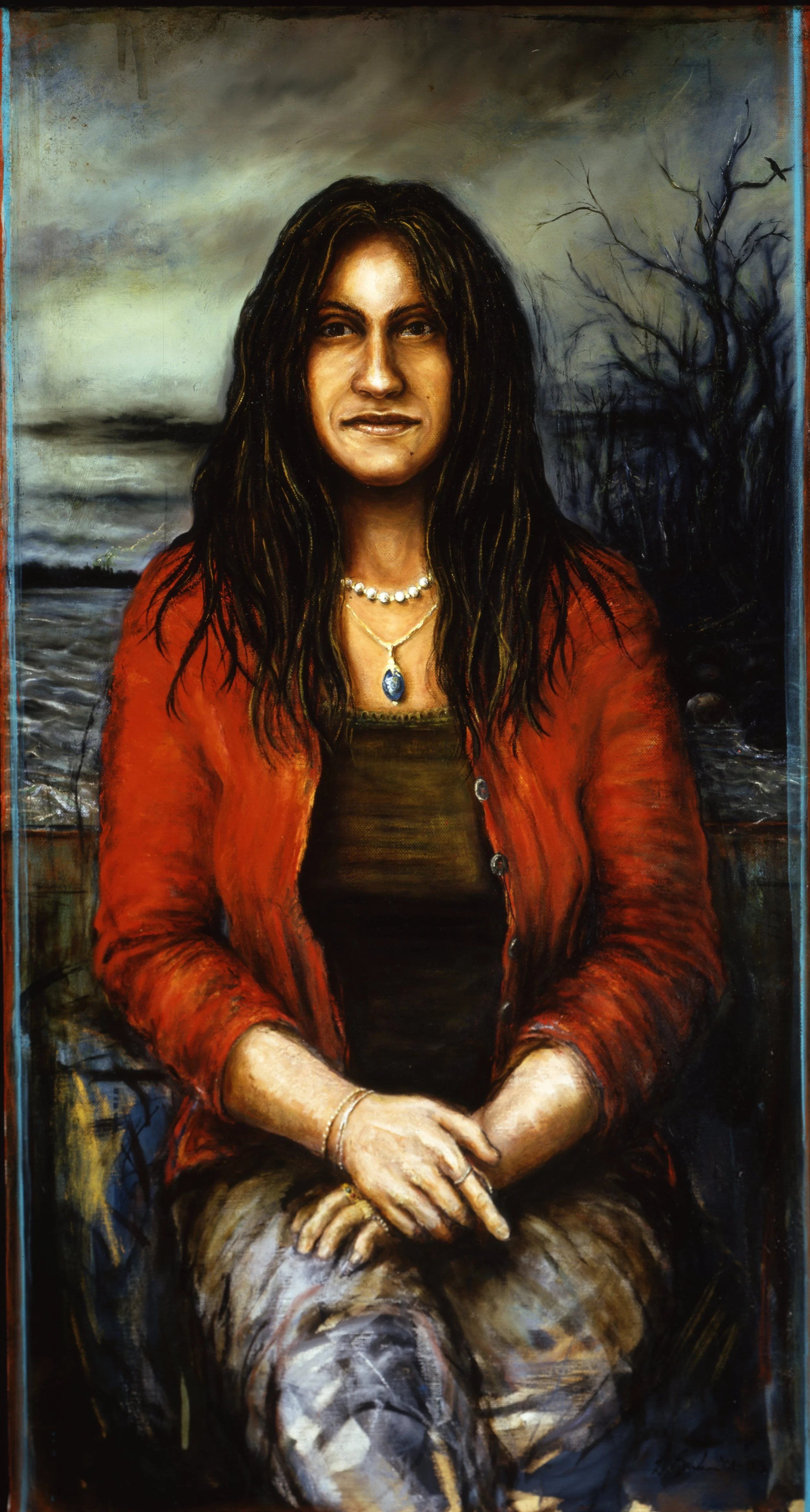 Carla's Island (Containment). 2000-03. Oil on linen. 23 x 43 in. (58.4 x 109.2 cm)