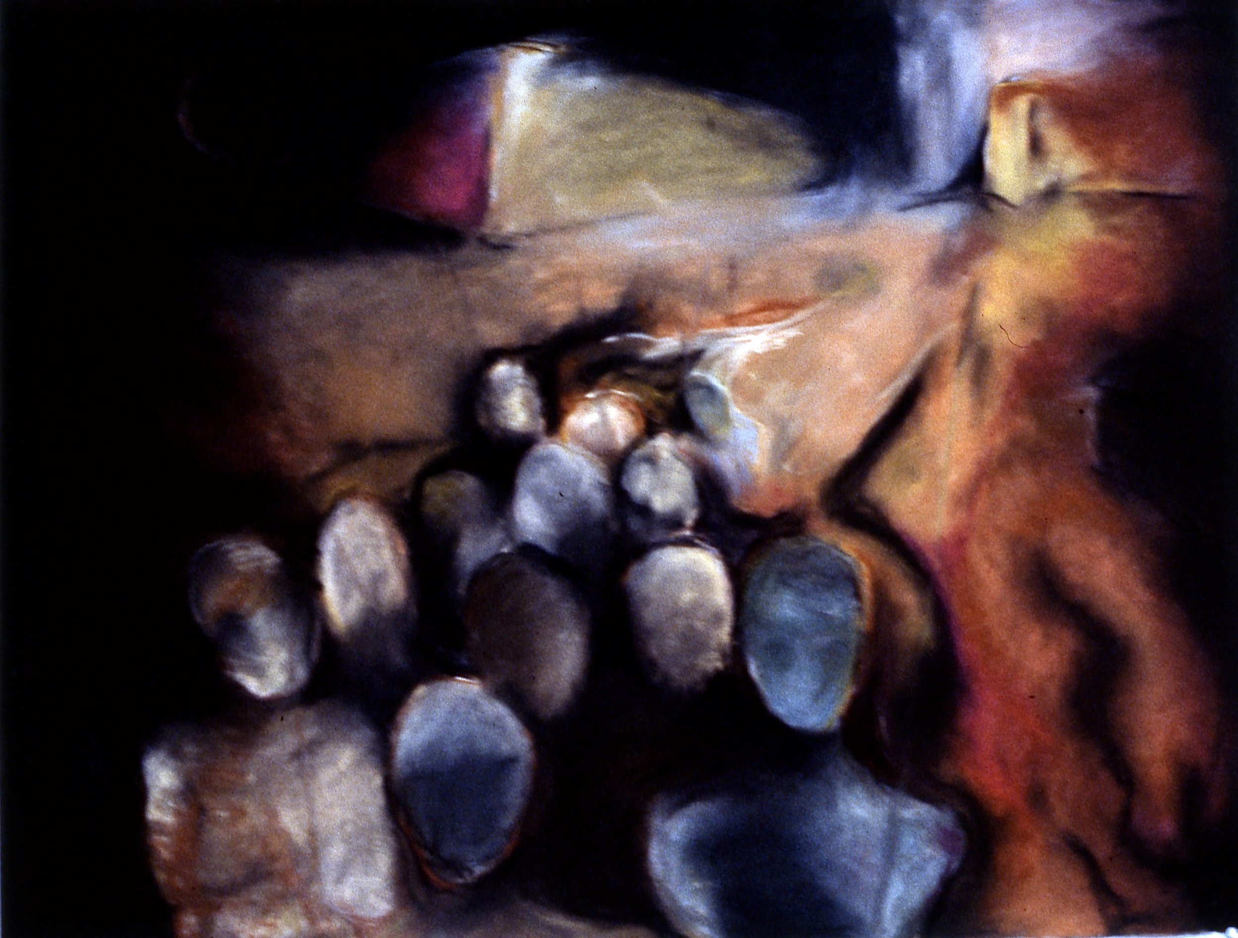 Fire Sermon (8). 1986. pastel on paper. 40 x 50 in. (102 x 127 cm)
