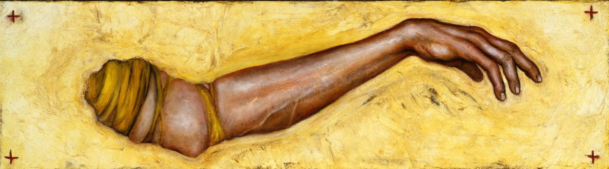 Relic. 1995. Oil on panel. 8 x 29 in. (20.3 x 73.7 cm) 