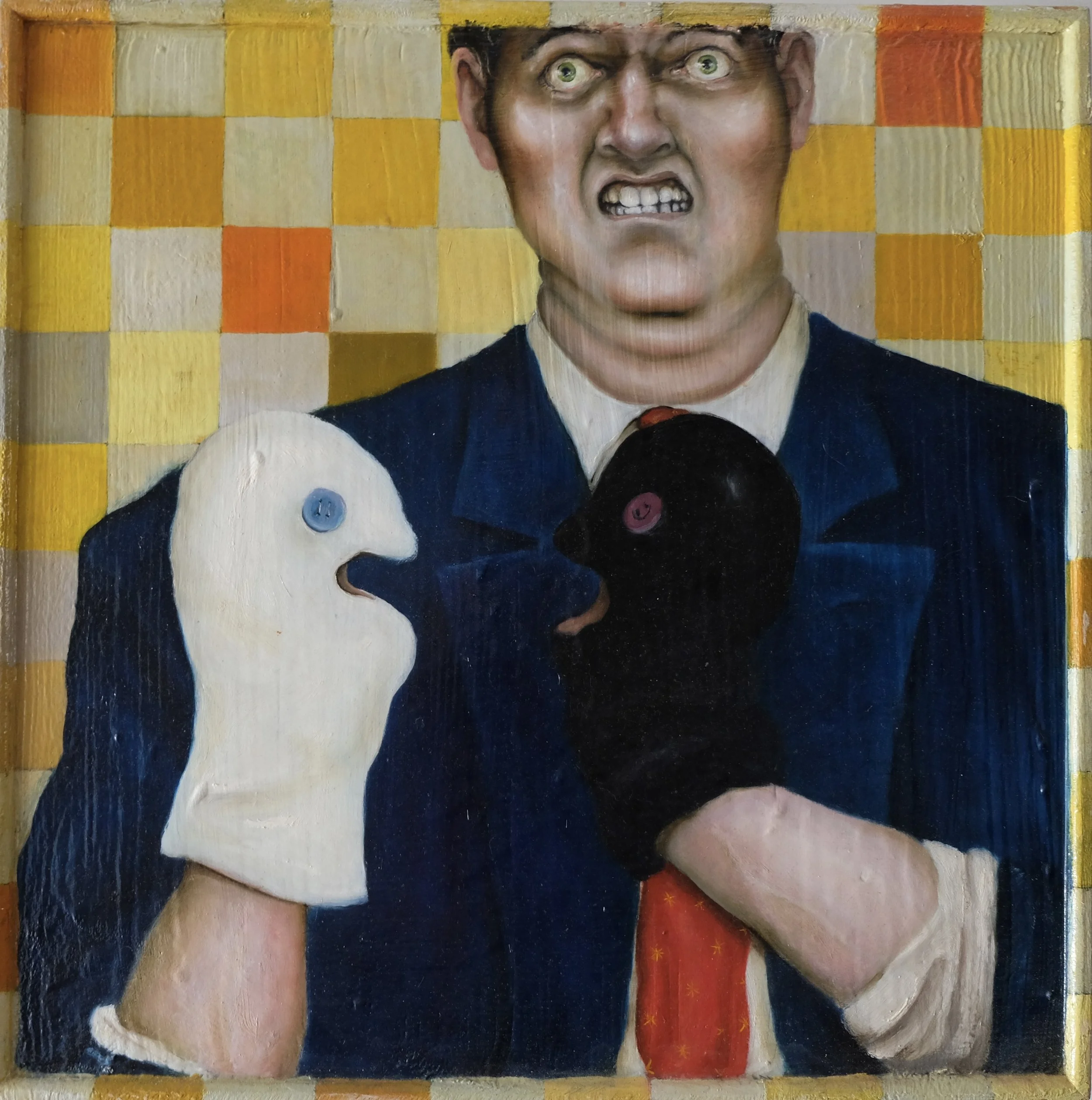 Education. 1997. Oil on Panel. 20 x 20 in. (50.8 x 50.8 cm)