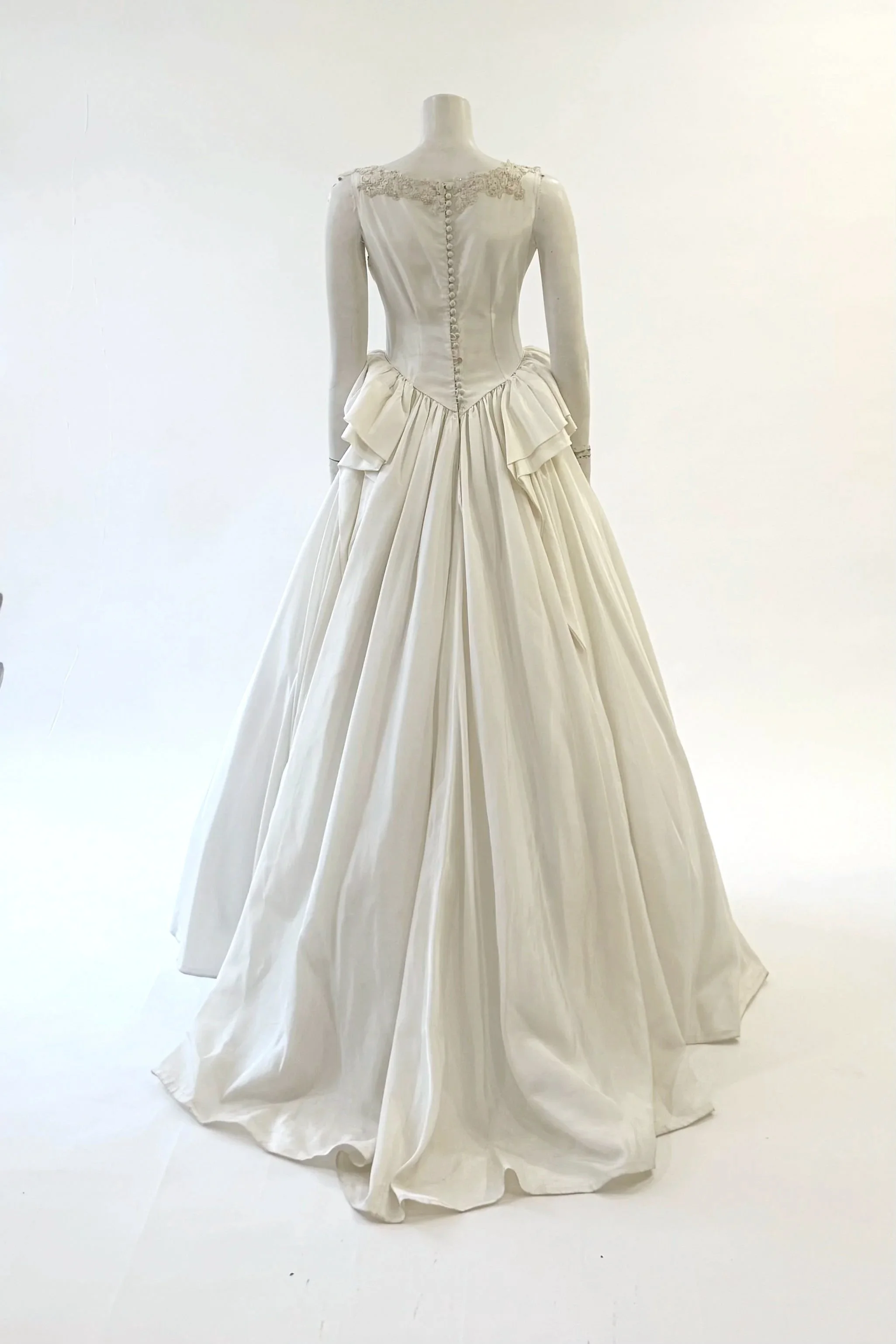 Vintage Basque Waist Wedding Gown
