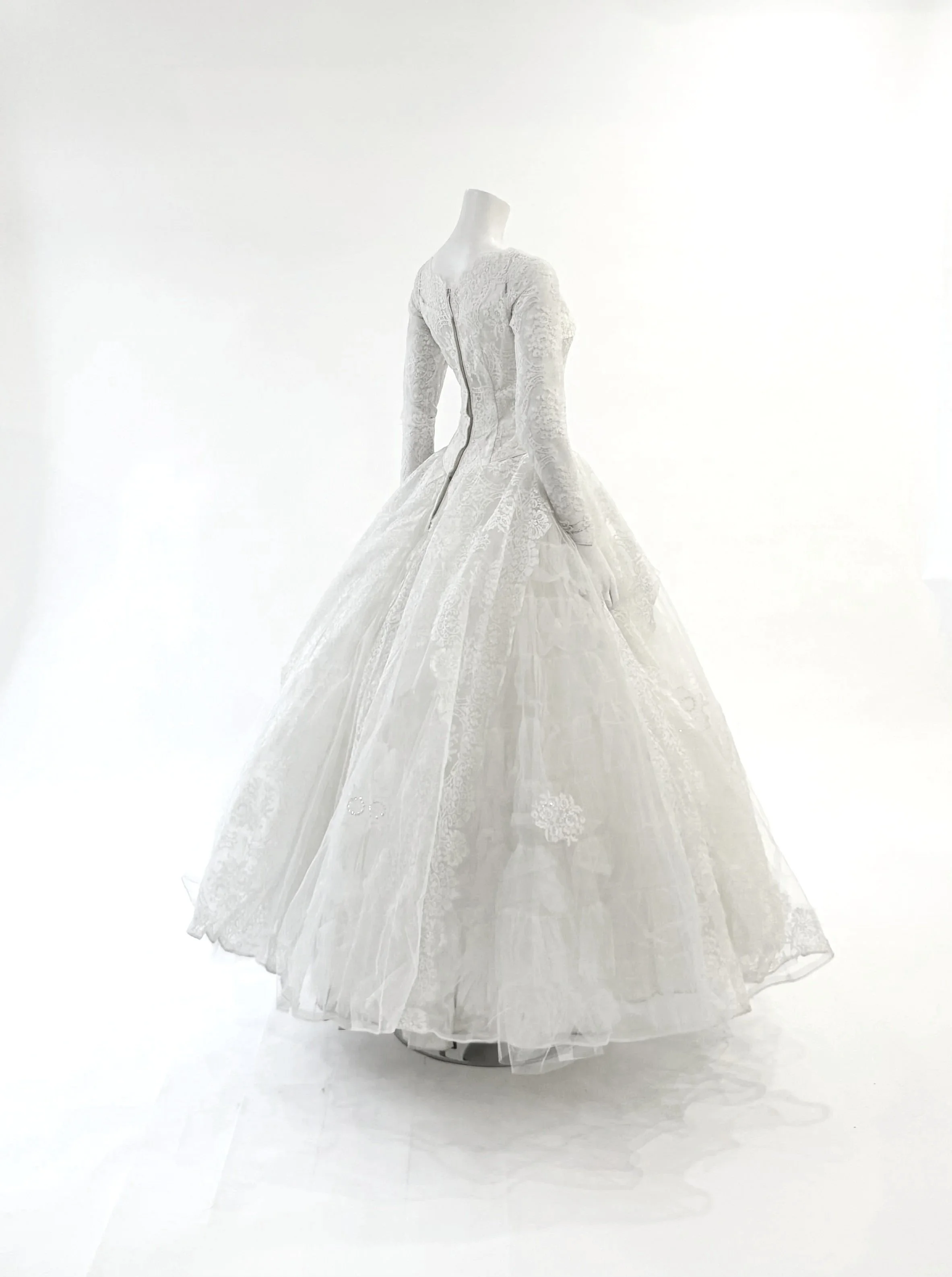 1950s Basque waist Wedding Gown