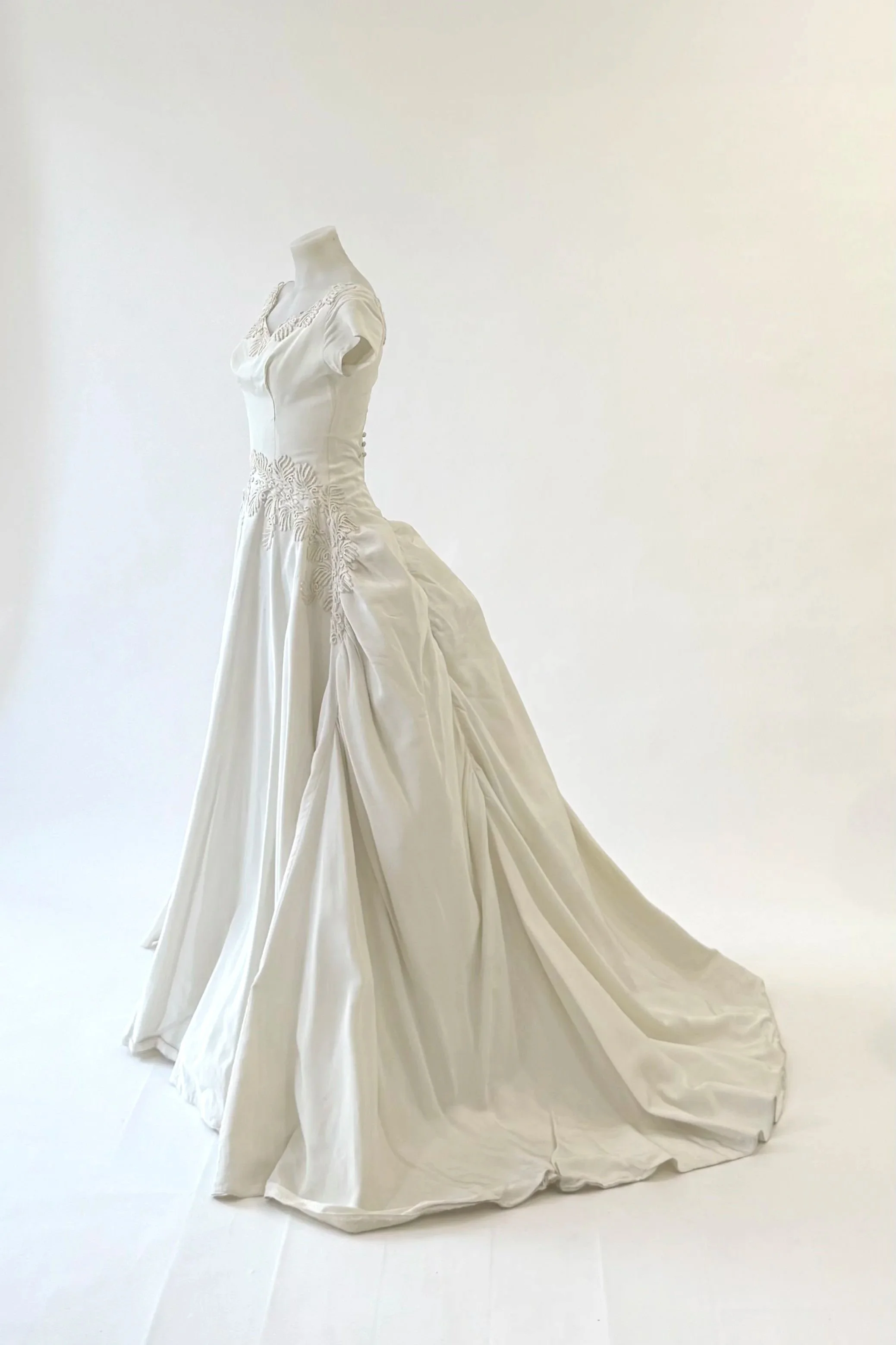 Vintage Italian Lace Wedding Gown